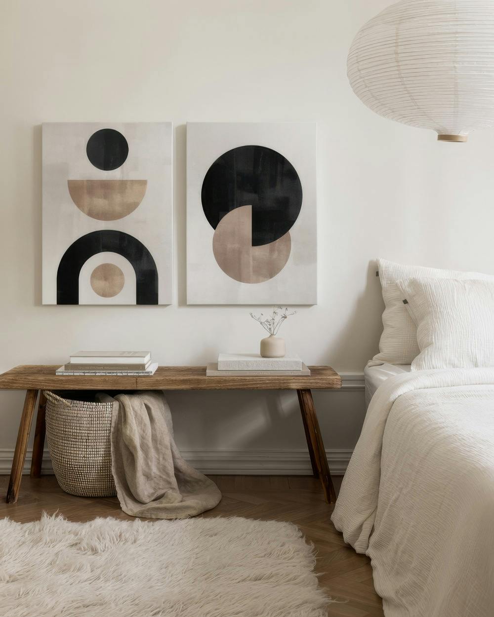 Canvas Prints Berlin Shapes Canvas Duo (30x40 cm - Black Frame)