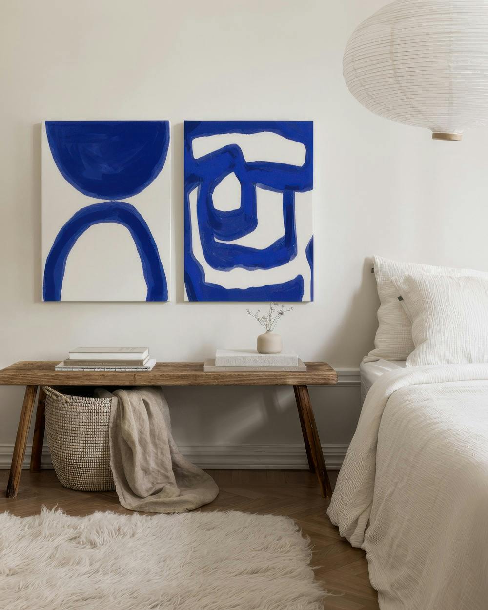 Un Po' Di Blu Obrazy na płótnie Duo (50x70 cm - Ramka dębowa)