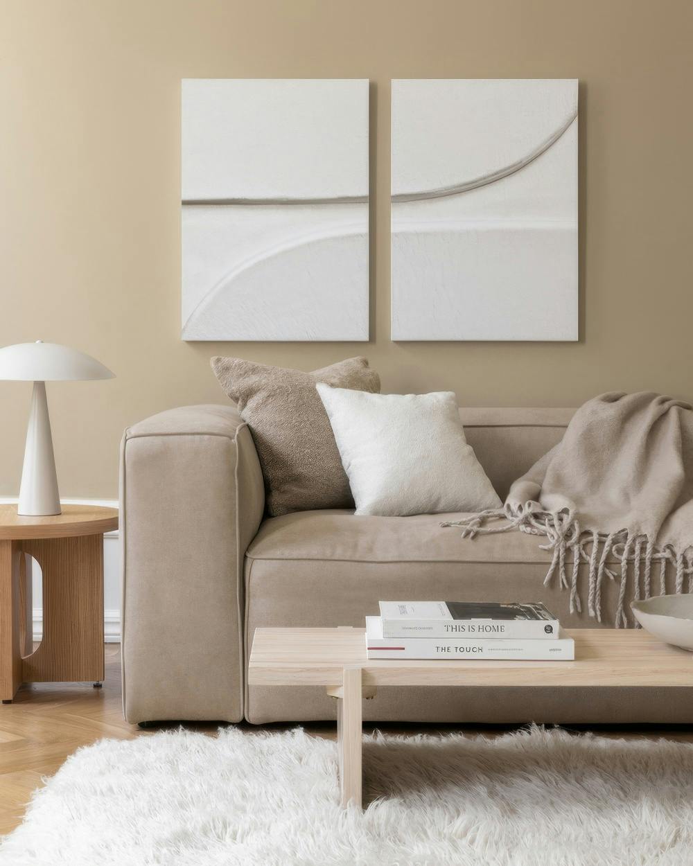 Minimalistic Texture Obrazy na płótnie Duo (50x70 cm - Czarna ramka)
