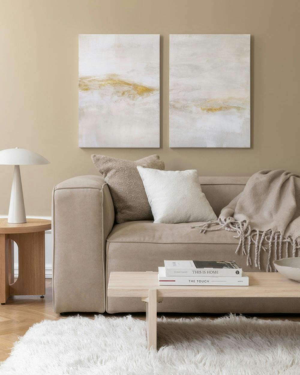 Canvas Prints Abstract Scenery Painting Canvas Duo (30x40 cm)