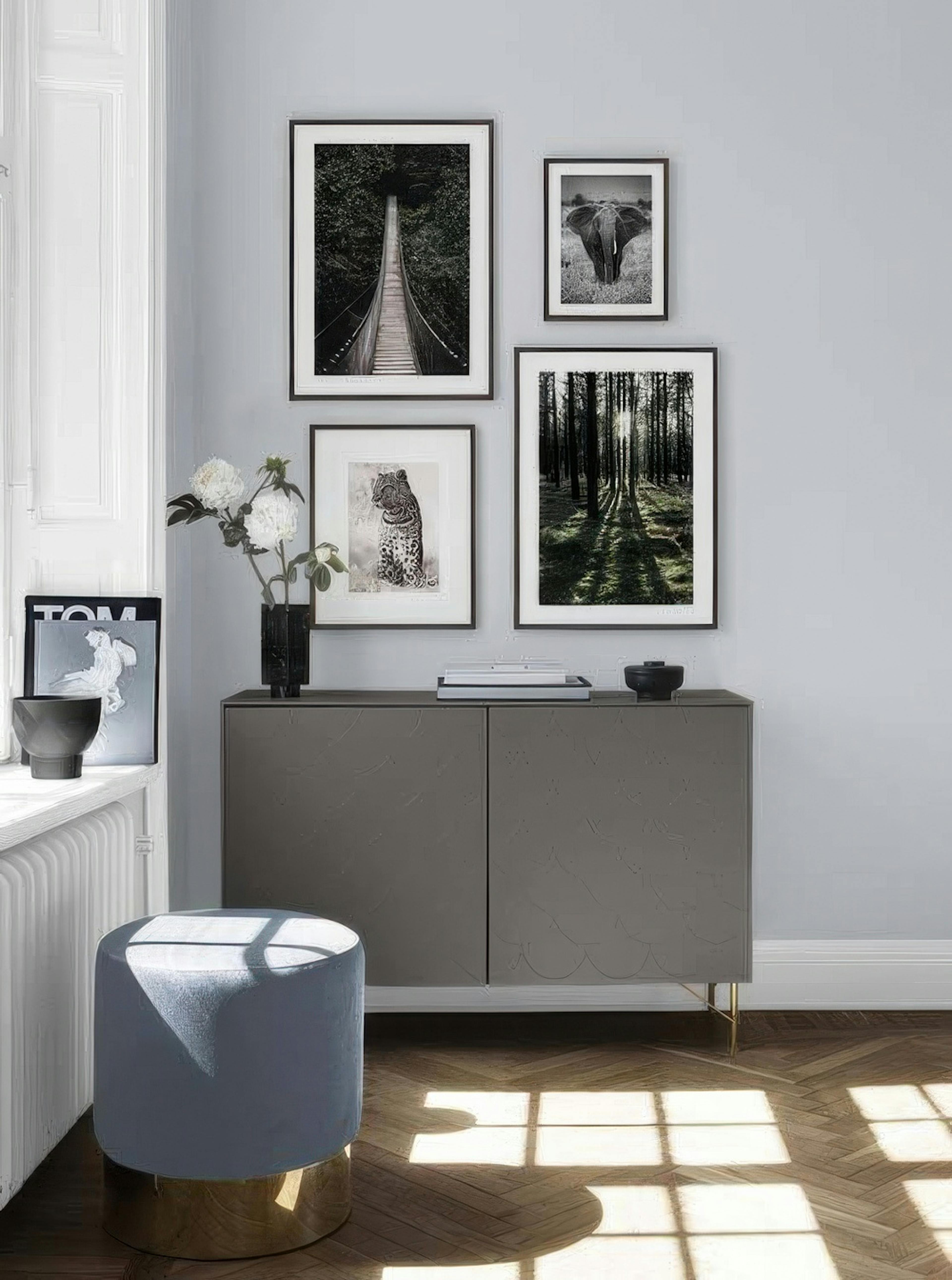 Peace & quiet gallery wall