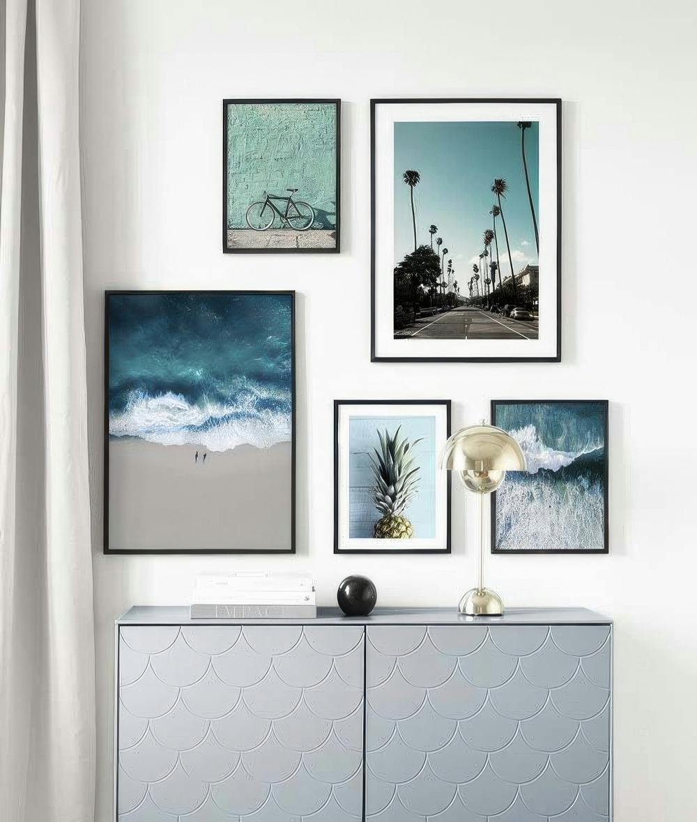 Blue rush tavelvägg (ONE SIZE)