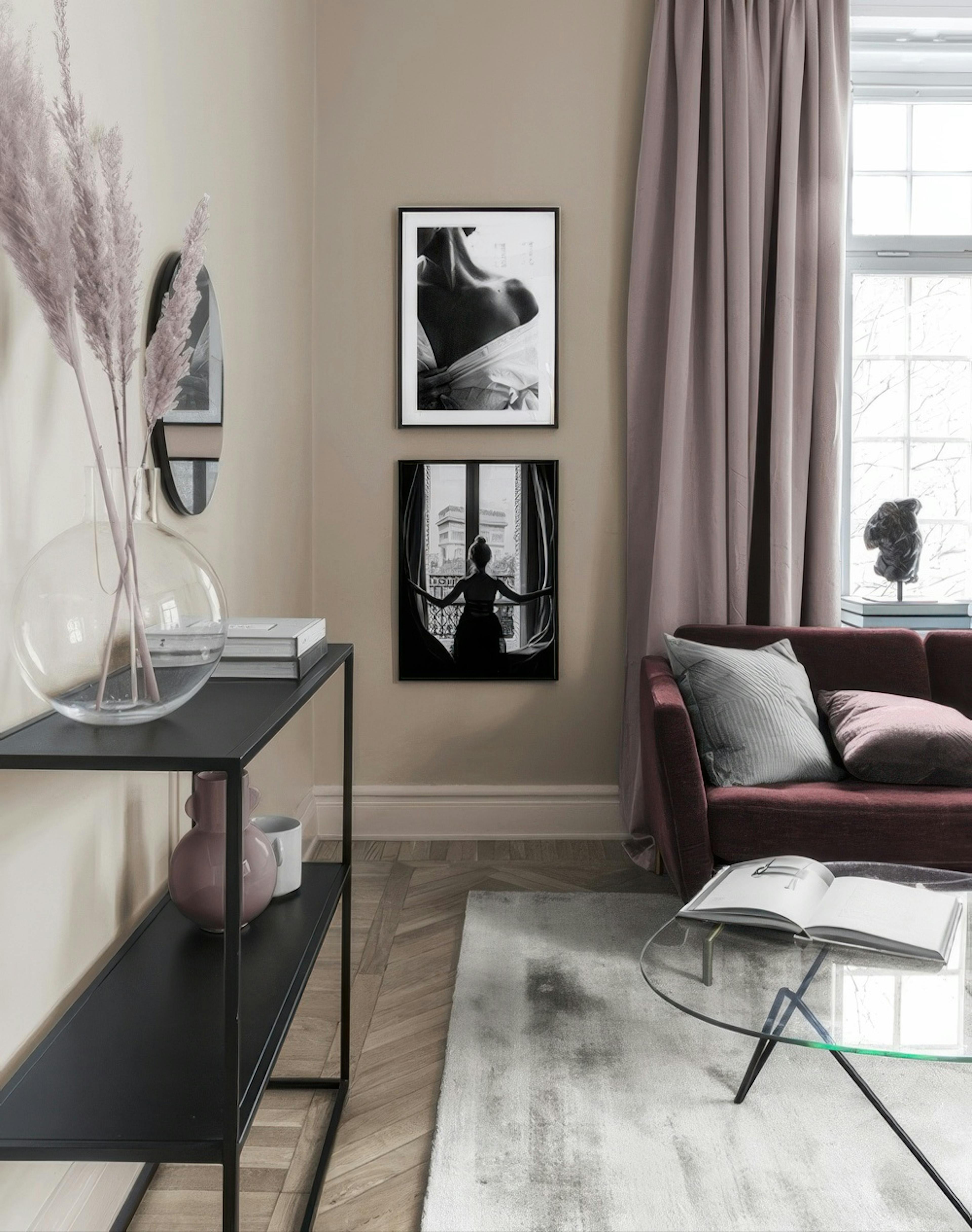 Classic duo gallery wall