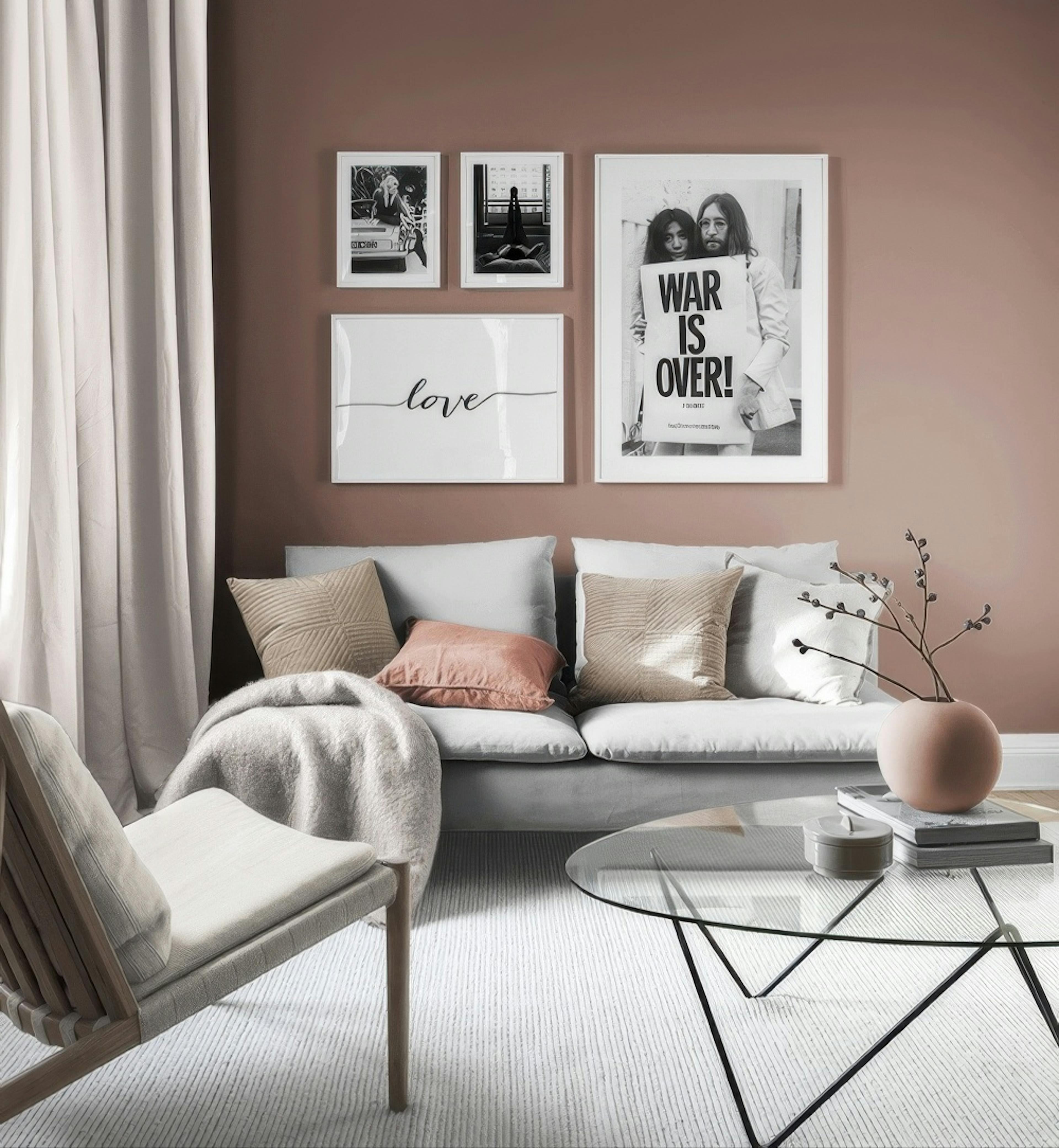 Iconic pieces gallery wall