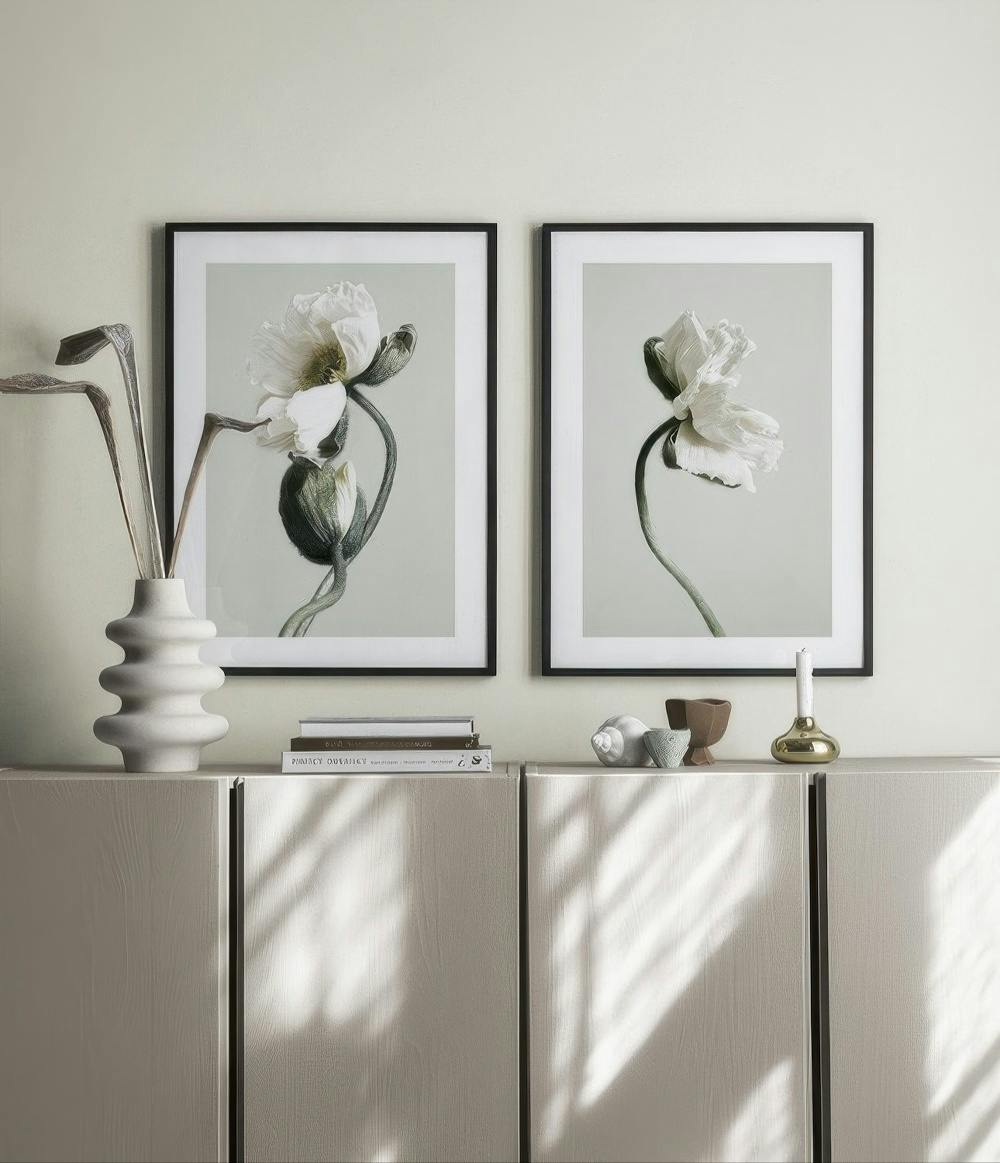 Green Flower gallery wall (ONE SIZE)