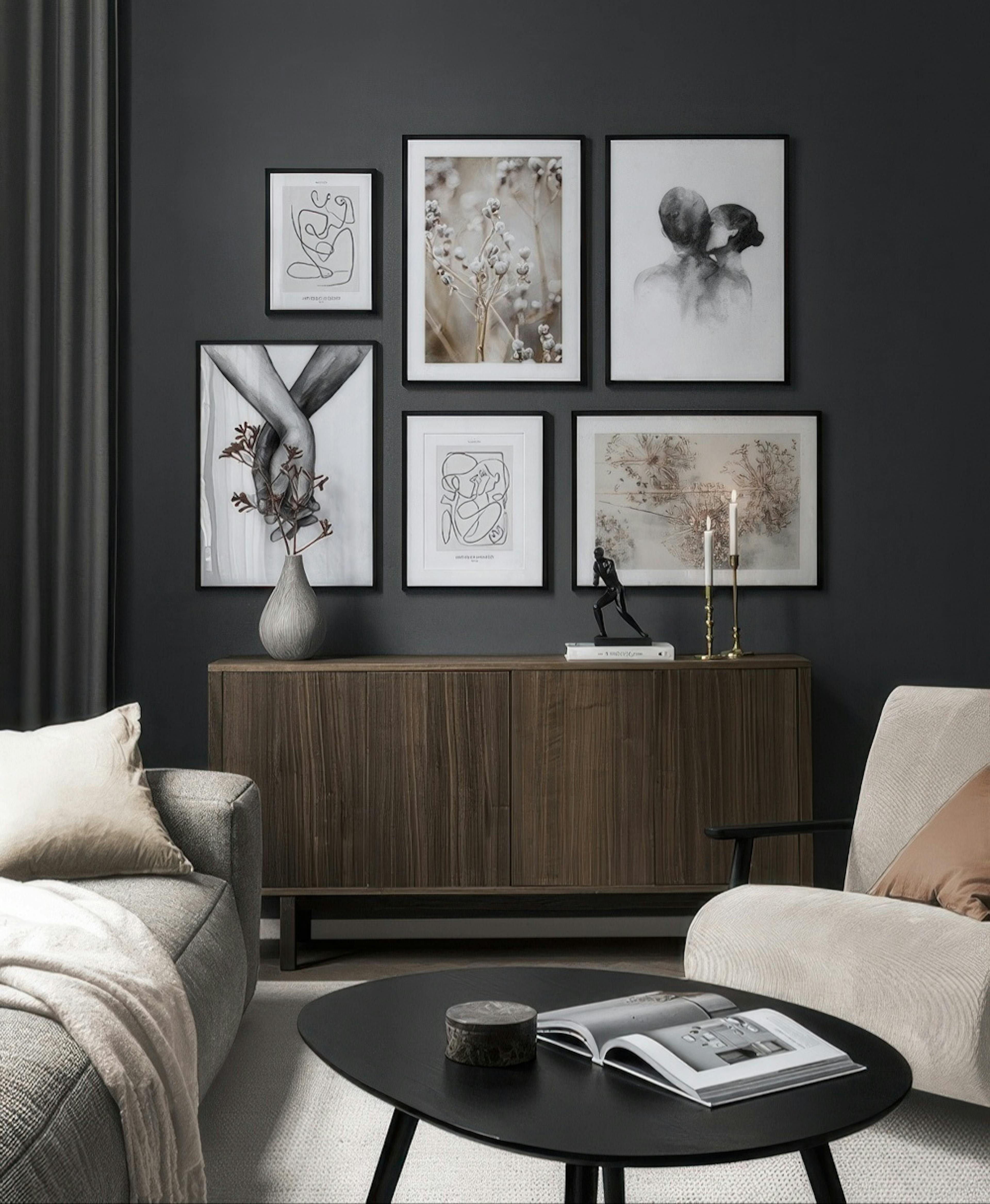 Trendy And Cozy gallery wall