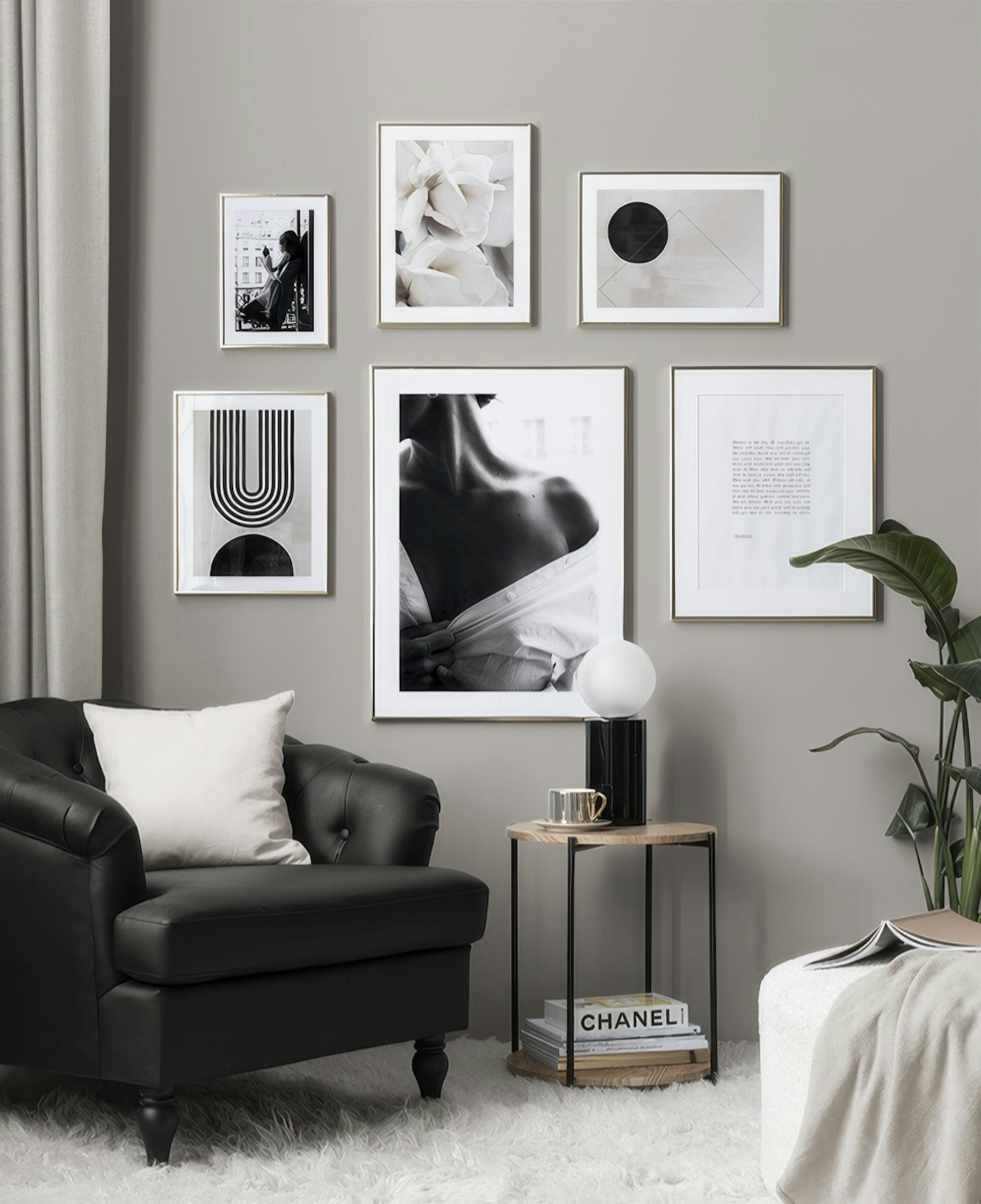 Beige Balance parede de quadros