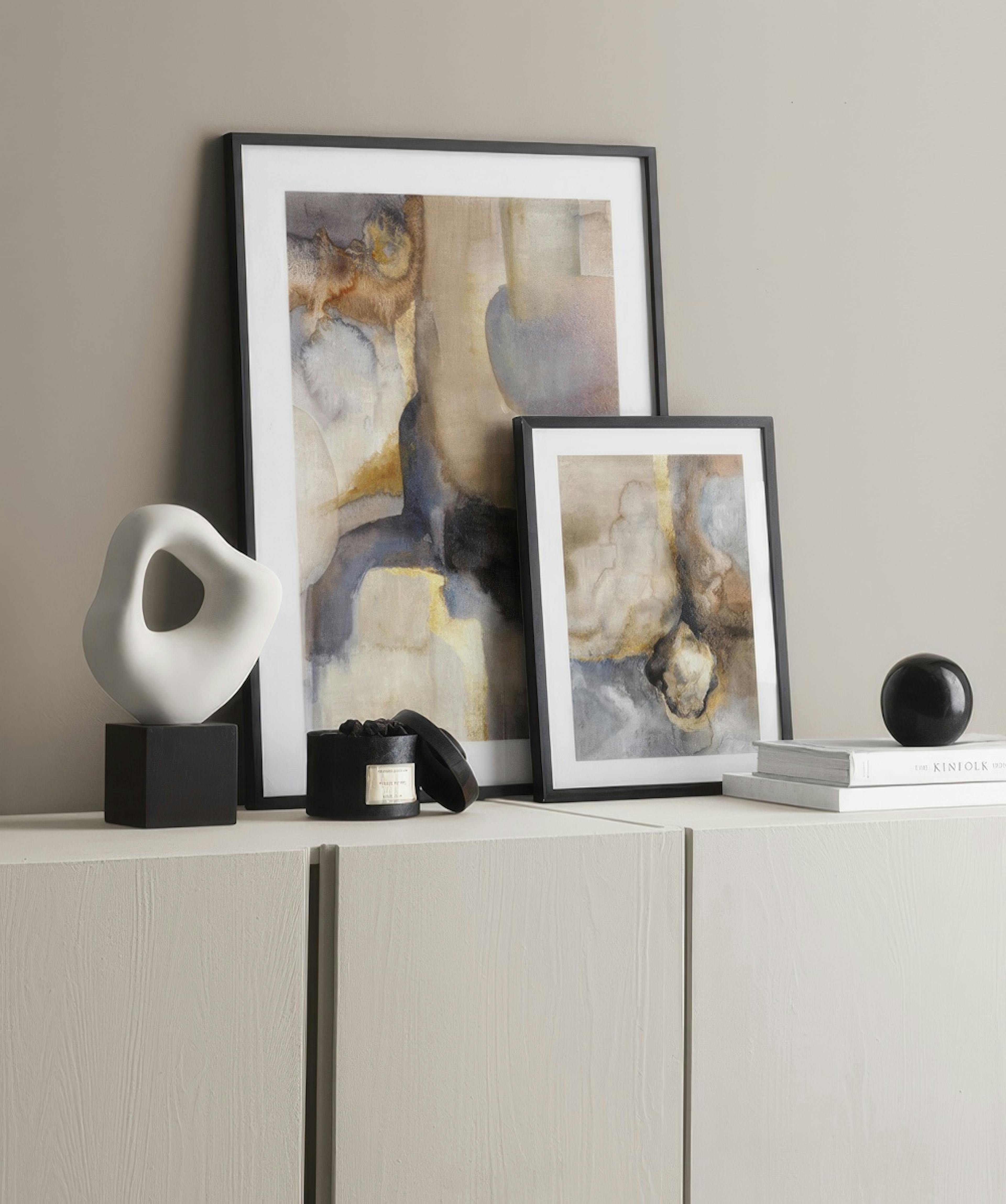 Golden Watercolor fotowand