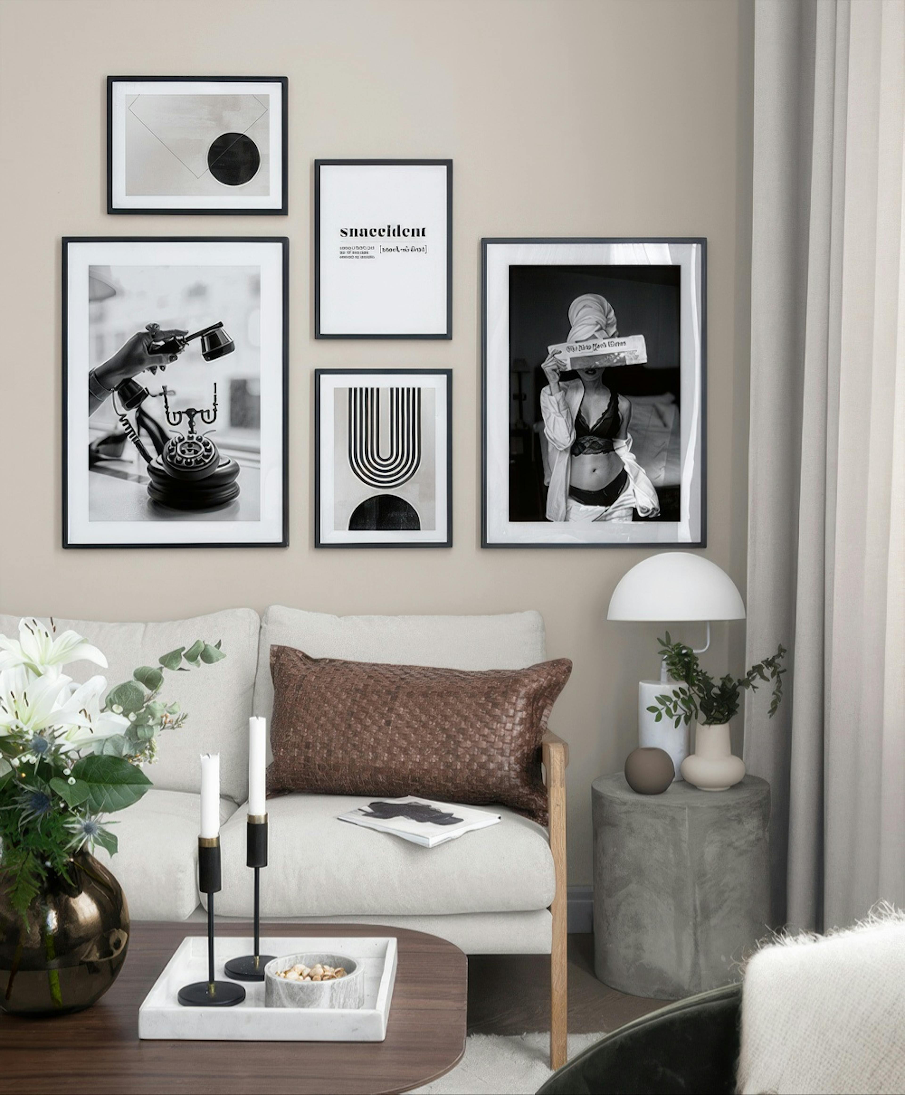 Take A Snack gallery wall