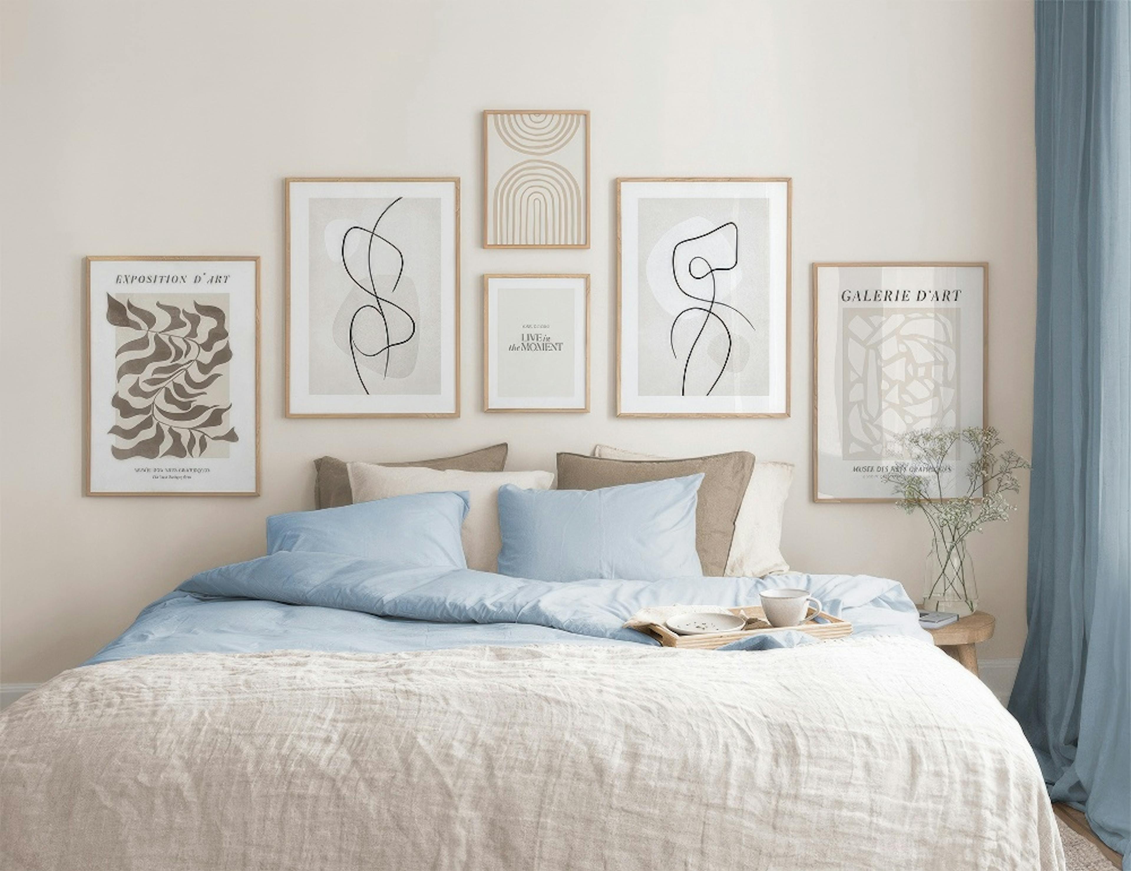 Artful Lines gallery wall