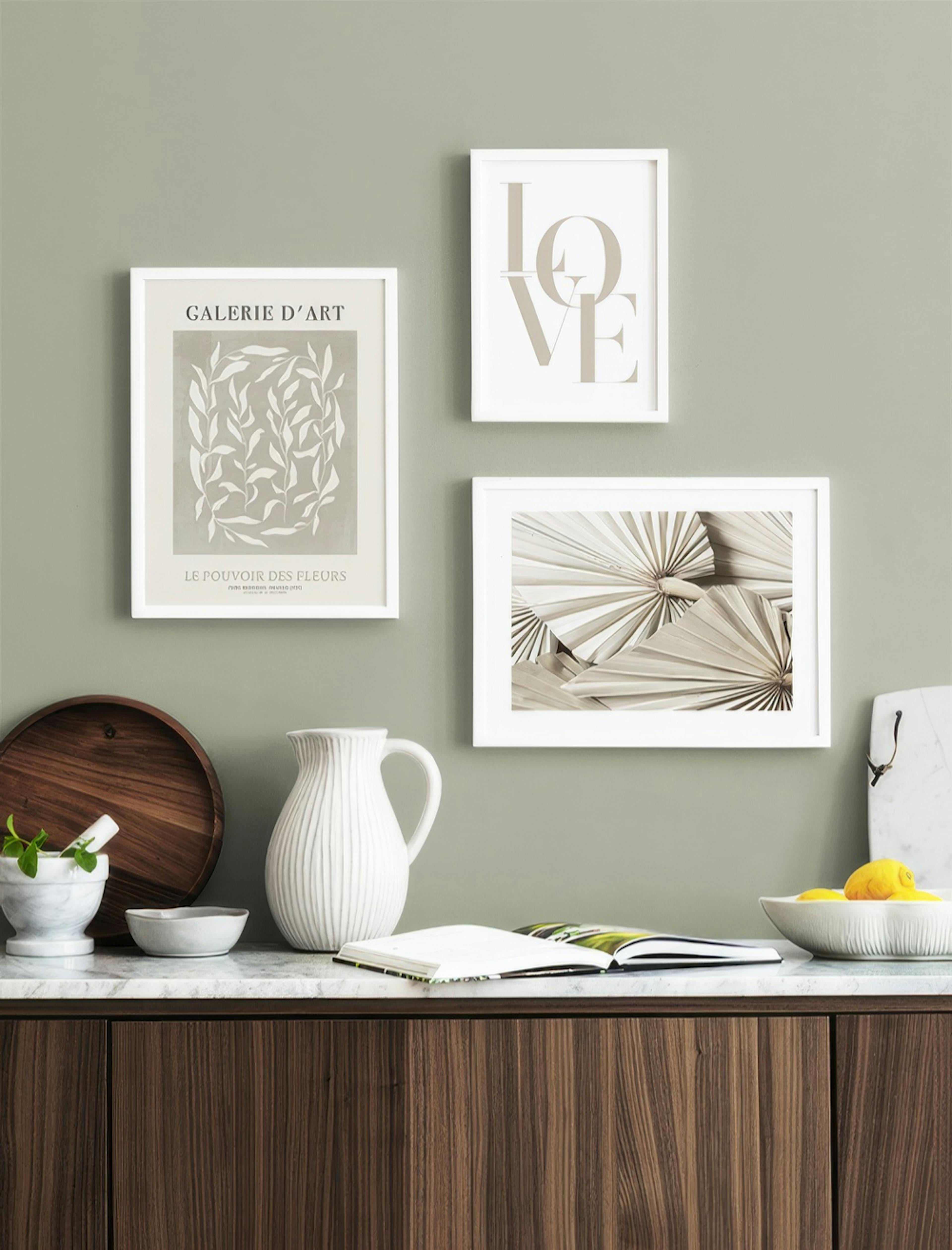 Kitchen Love gallery wall