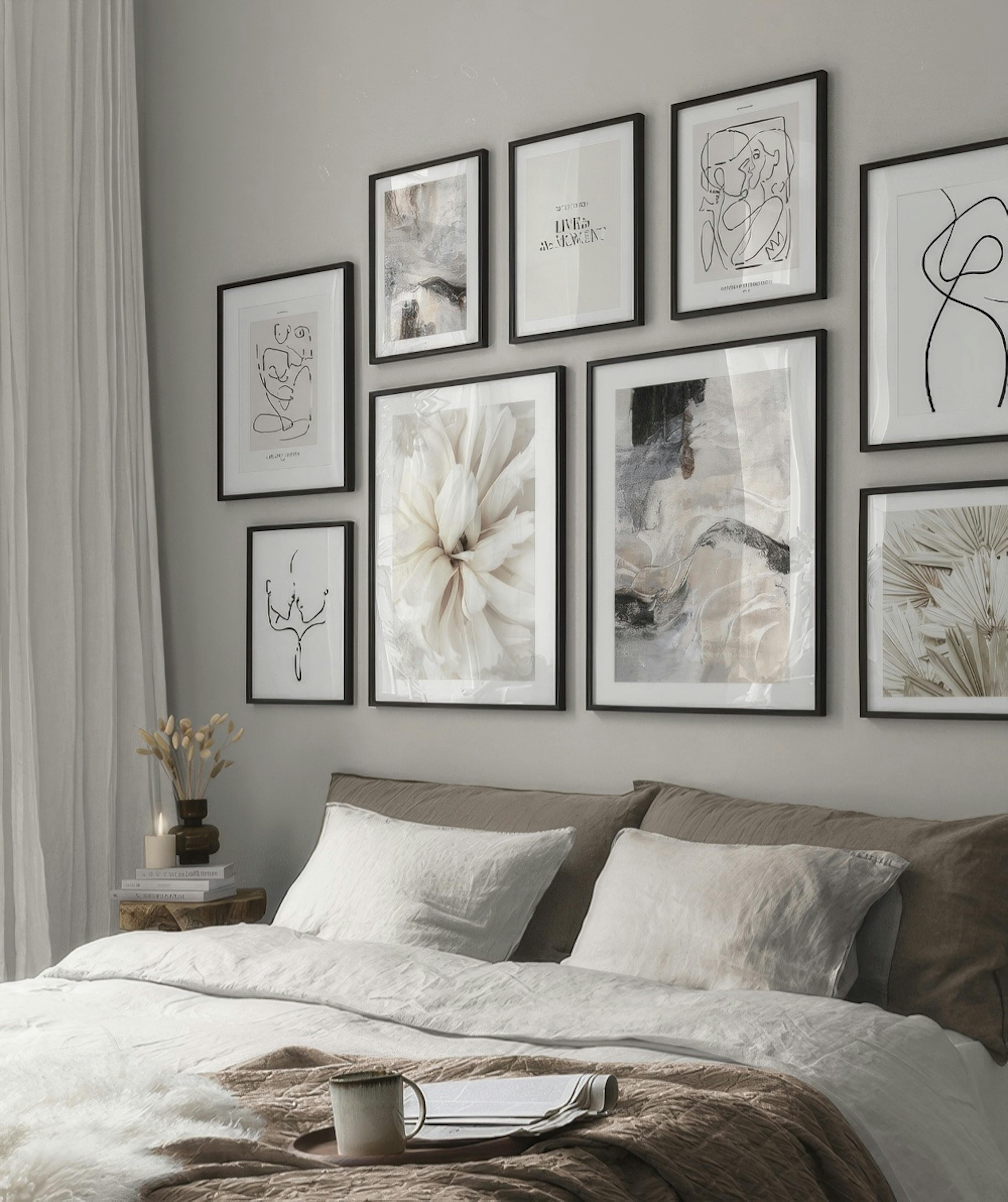 Greige Lover gallery wall