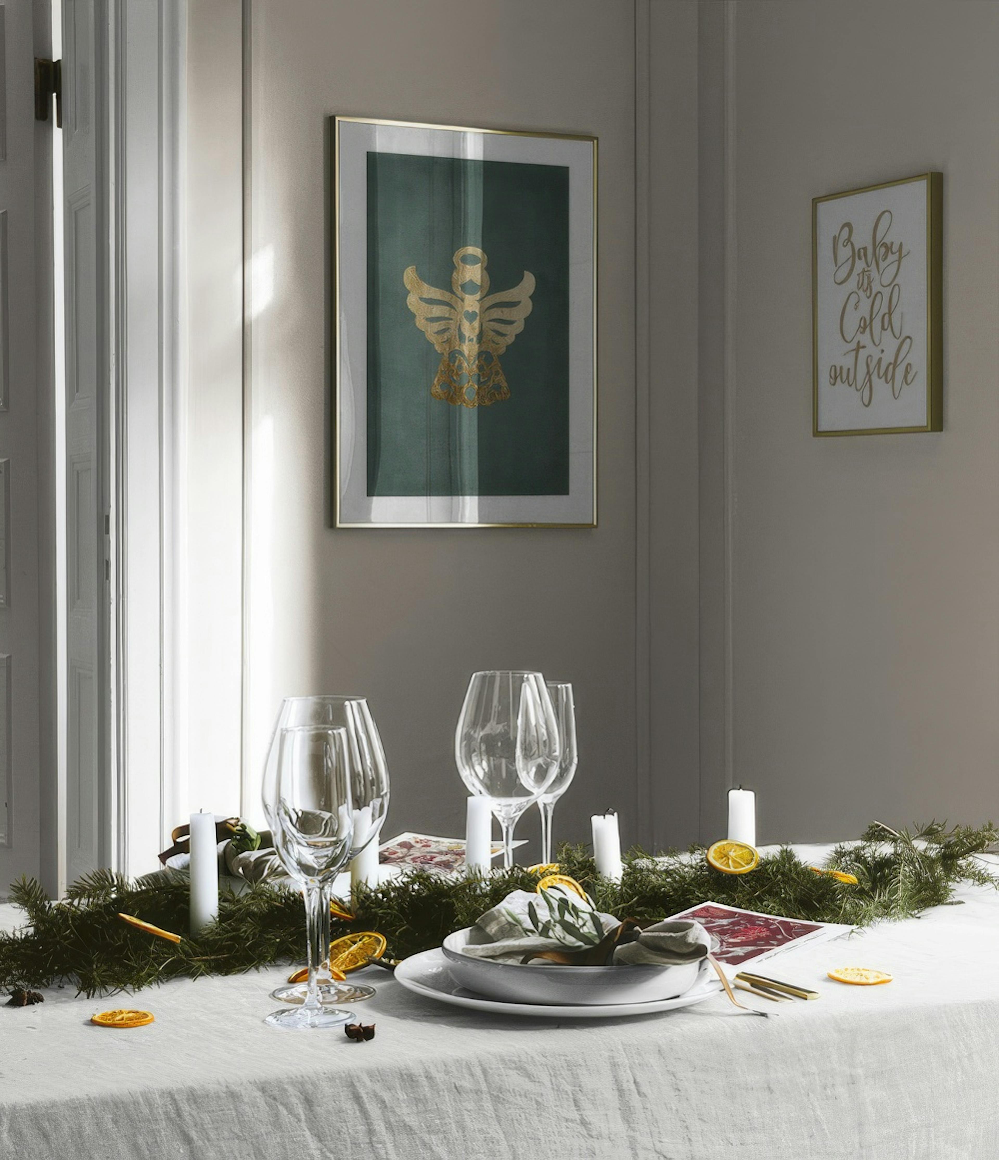 Holiday Dinner parede de quadros