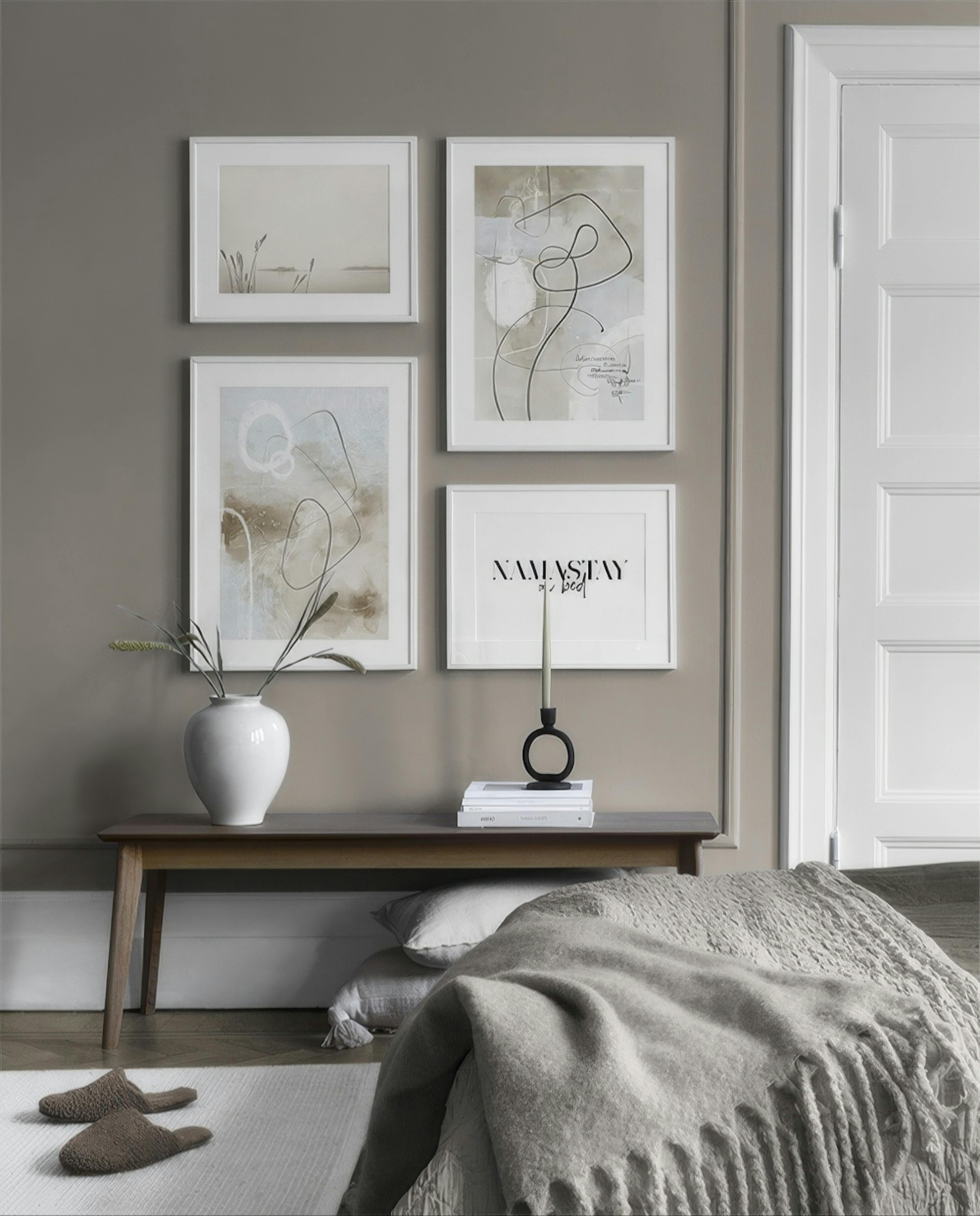 Beige Namastay gallery wall