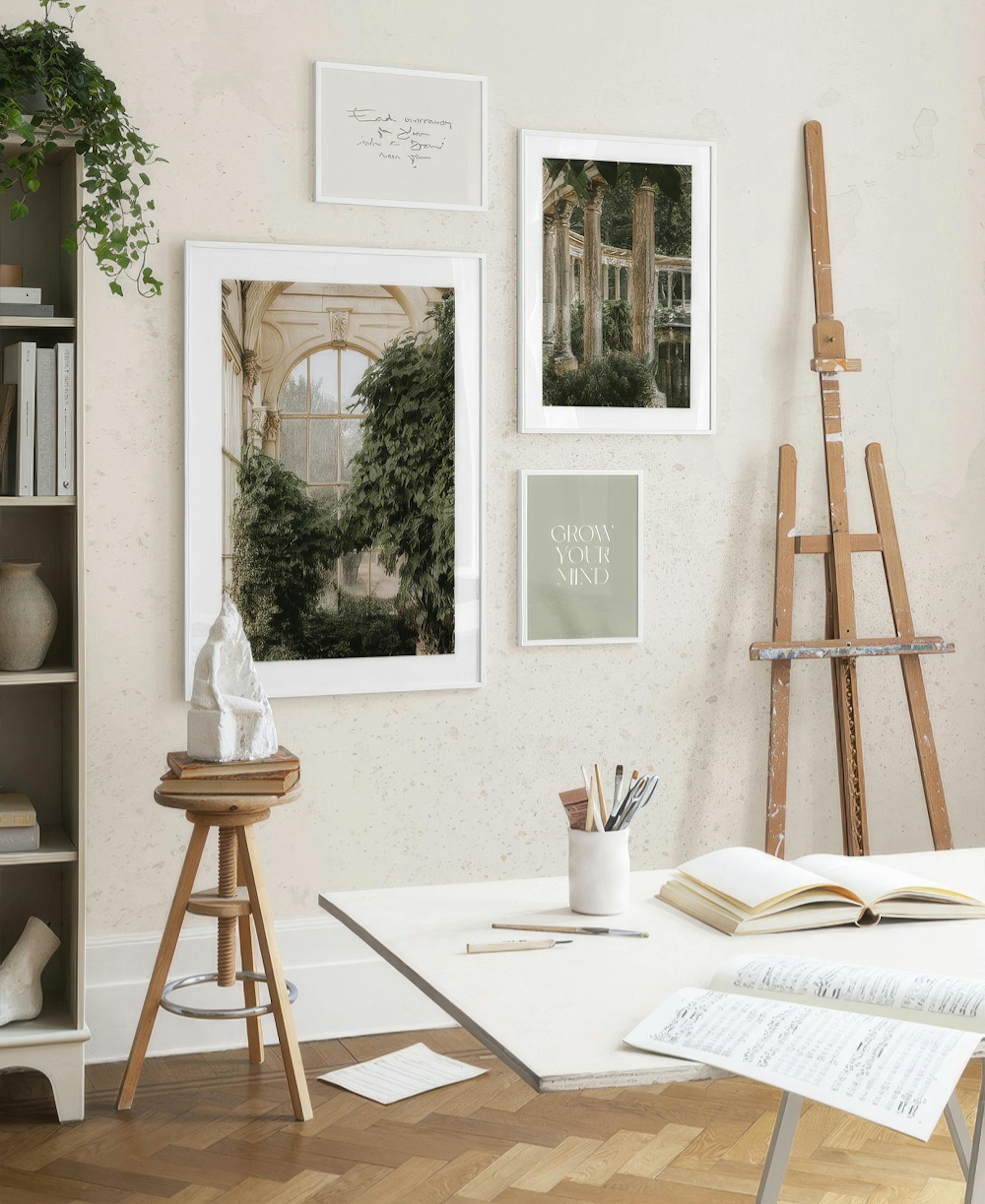 Creative Space gallery wall