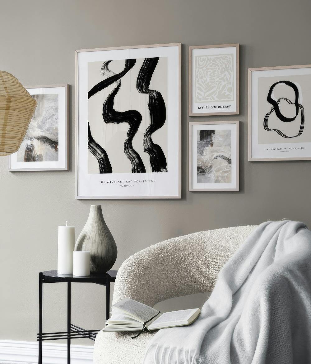 Abstract Shapes gallery wall (ONE SIZE)