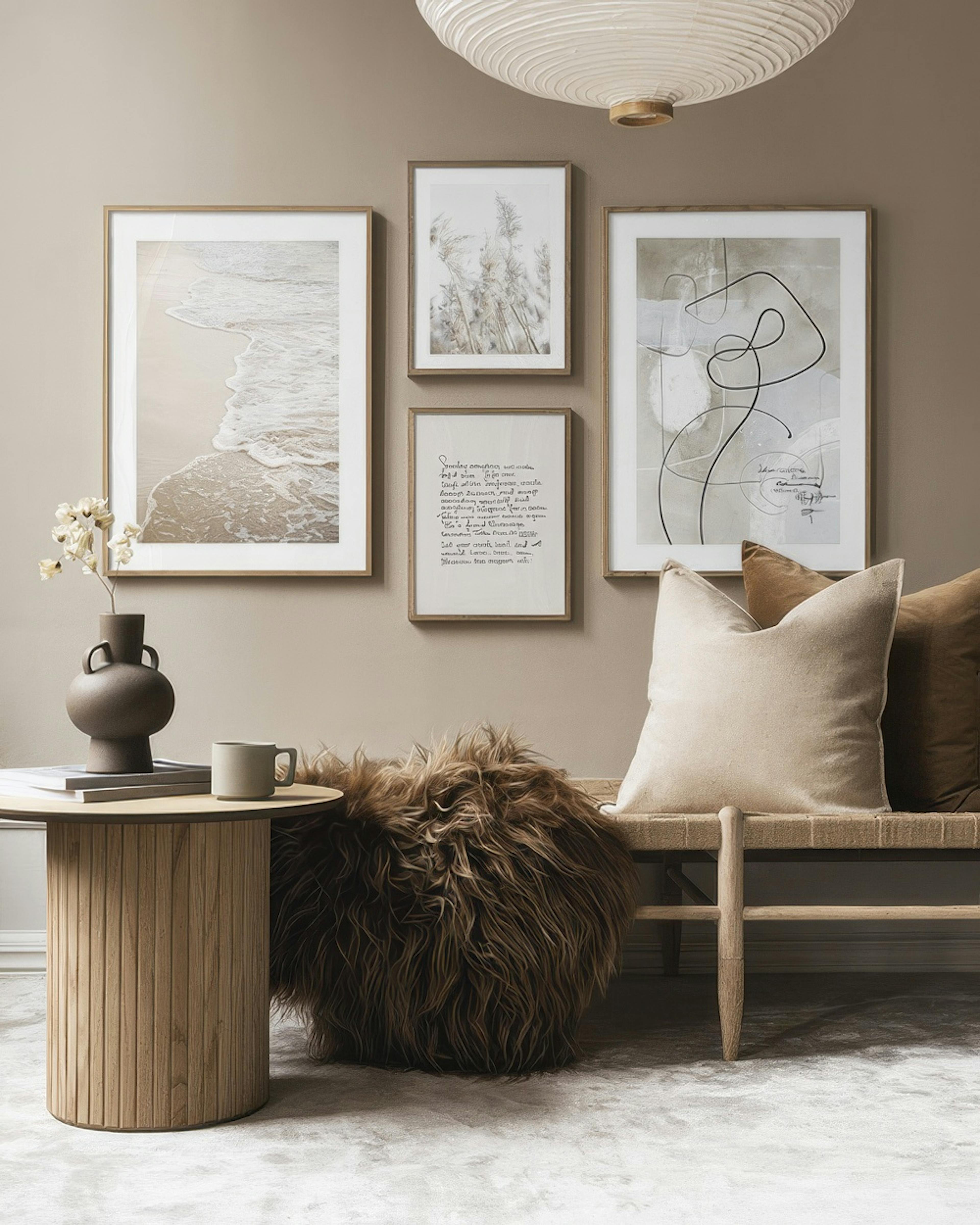 Comfort Beige gallery wall