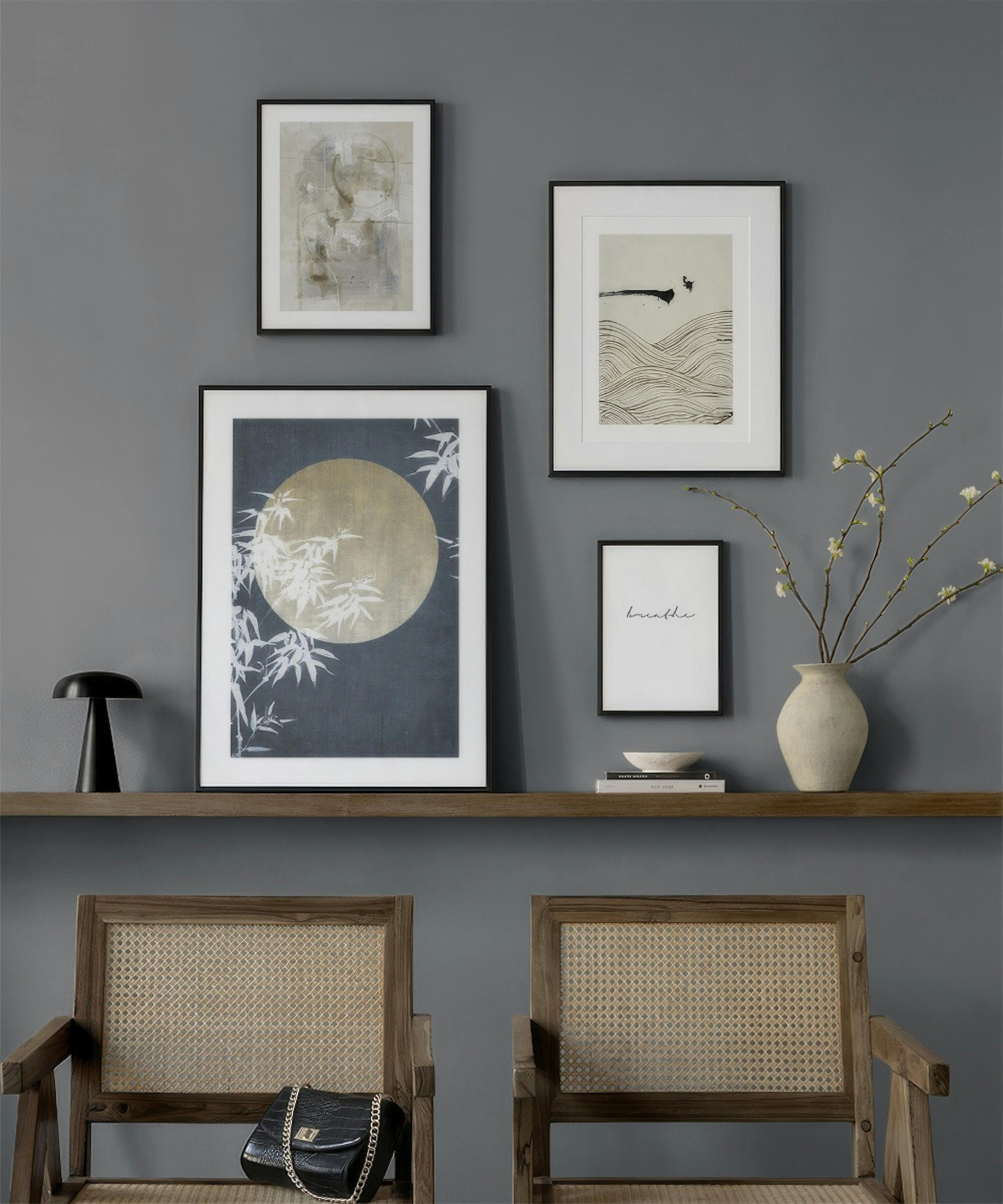 Take A Breathe gallery wall