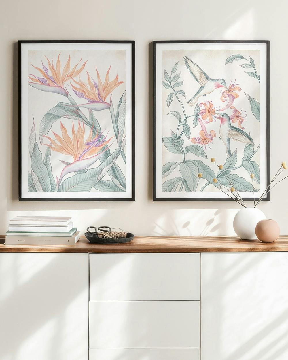 Pastel Paintings gallery wall (ONE SIZE)
