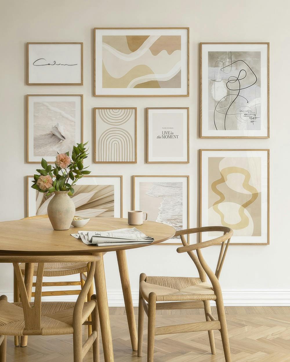 Yellow Shapes decoration murale (ONE SIZE)
