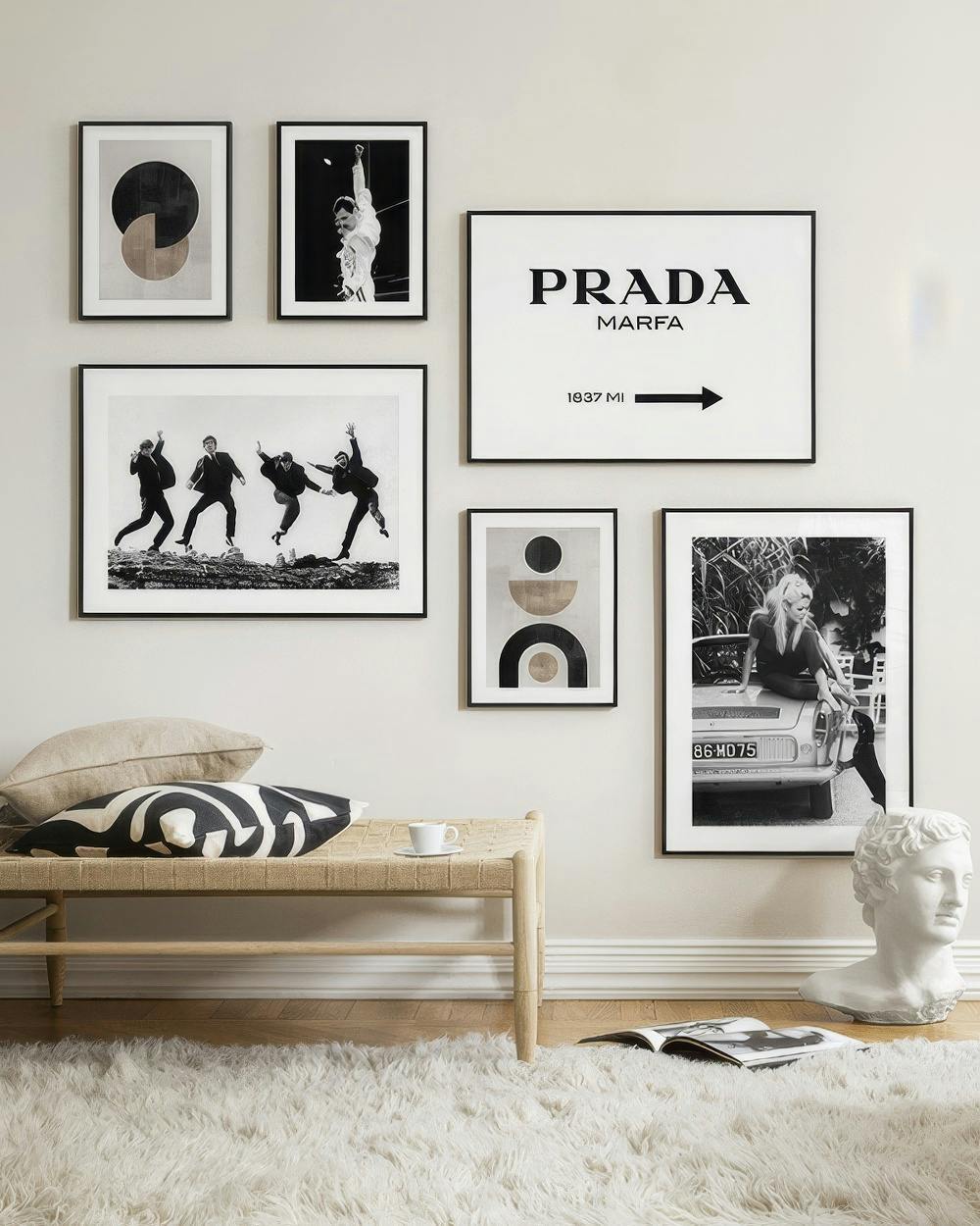 Classic Iconics gallery wall