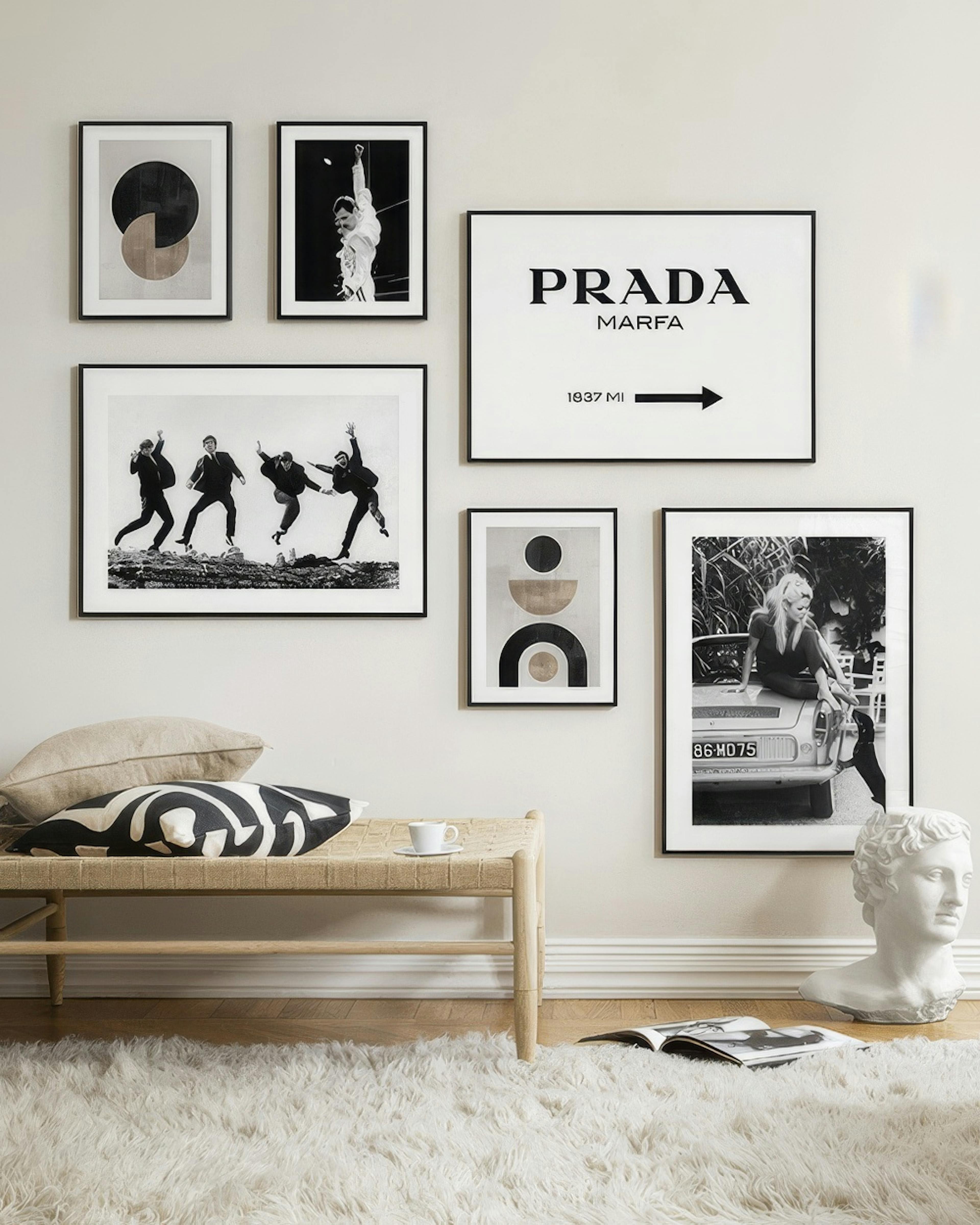 Classic Iconics gallery wall