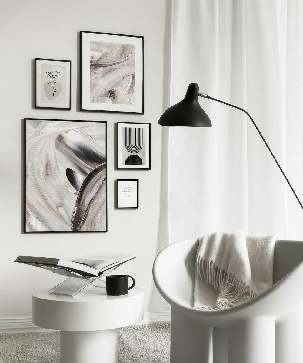Creamy Shapes gallery wall (ONE SIZE)