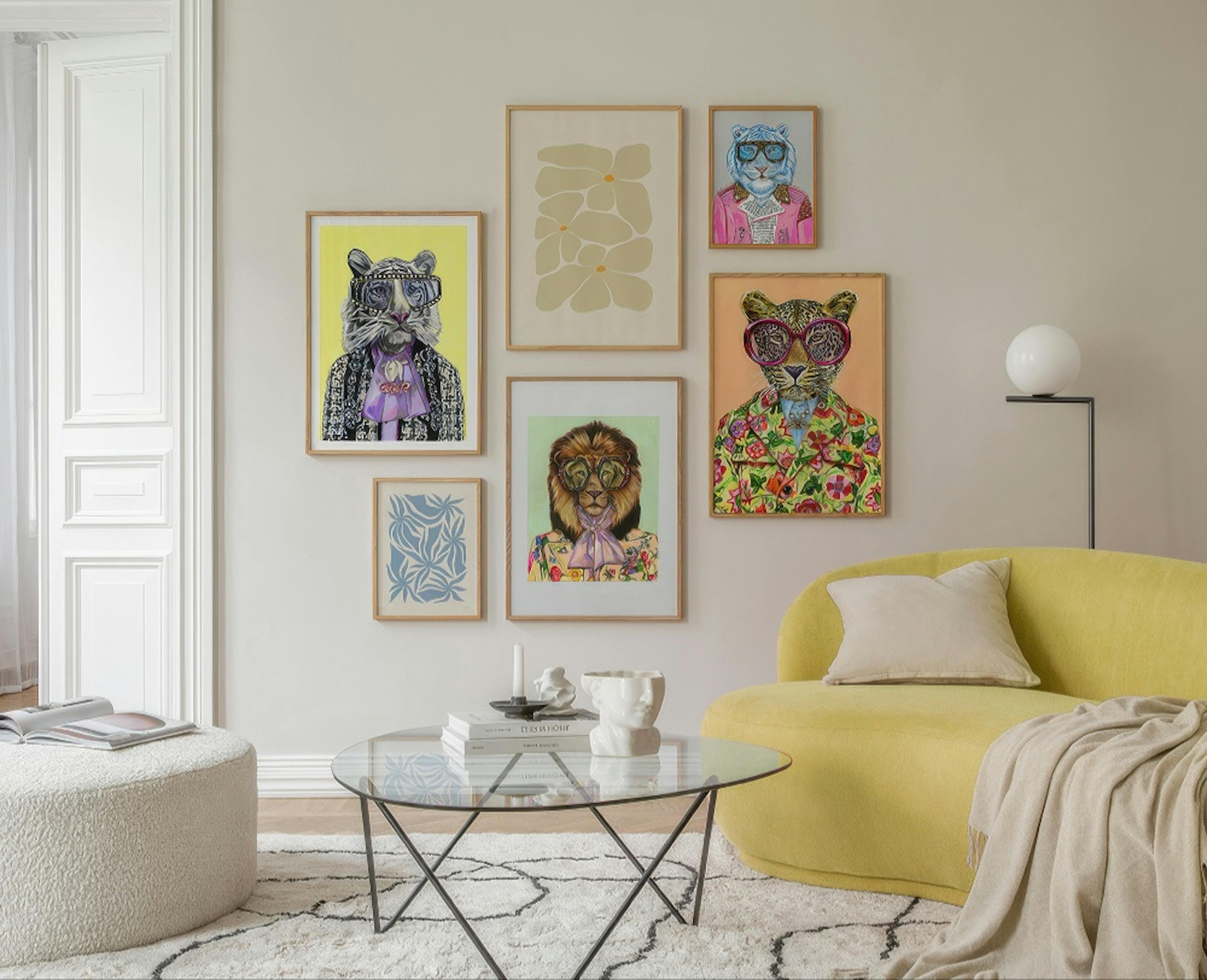 Animal Mix gallery wall