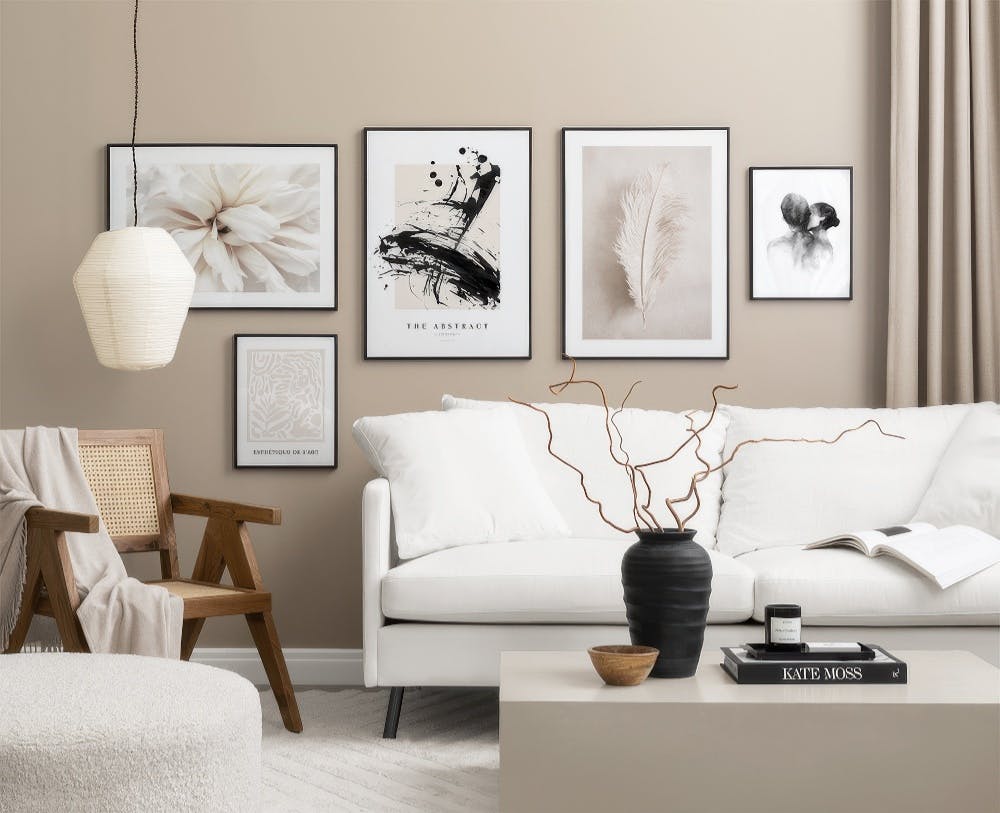 Scandinavien Beige gallery wall (ONE SIZE)