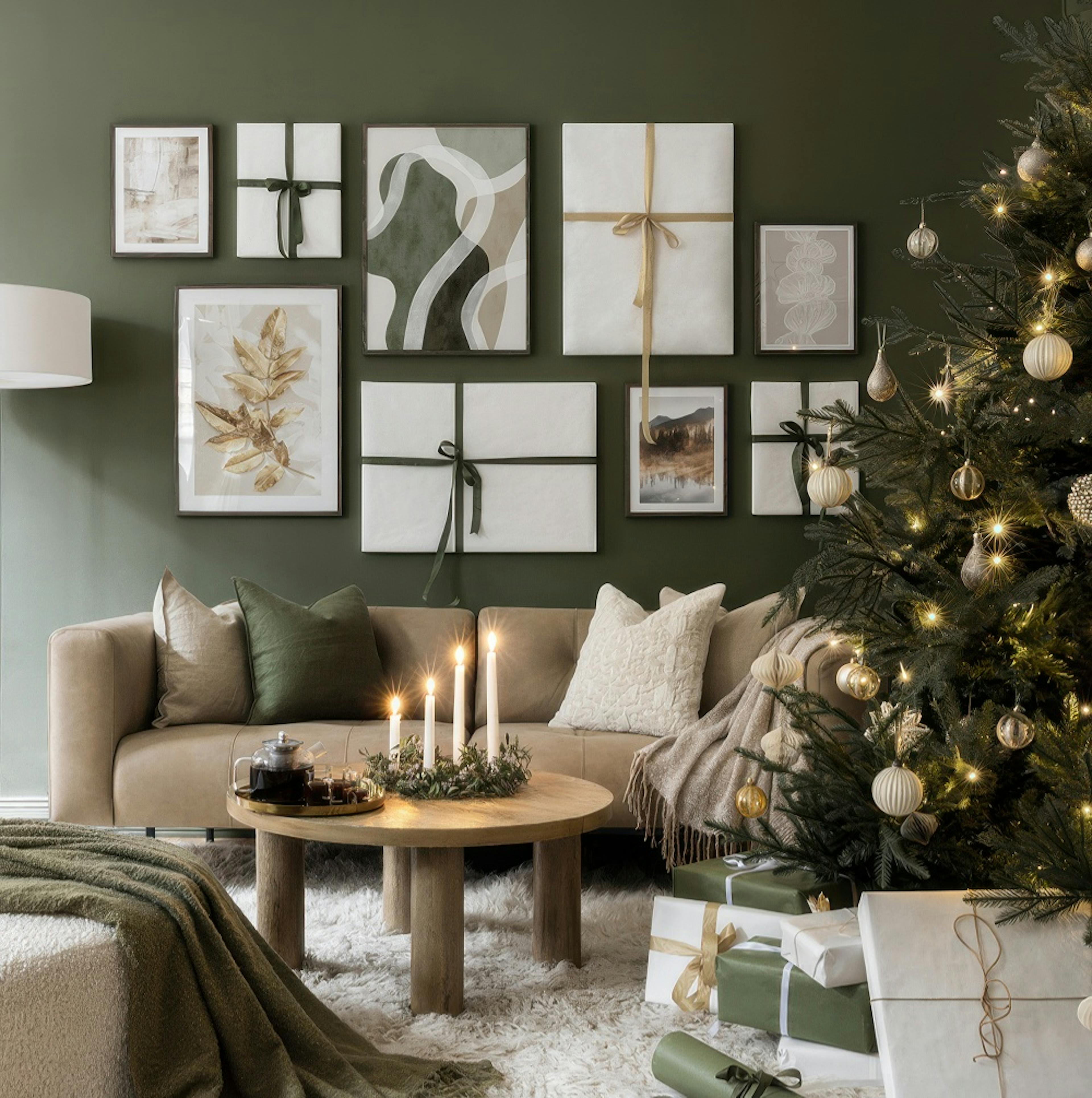Holiday Spirit gallery wall