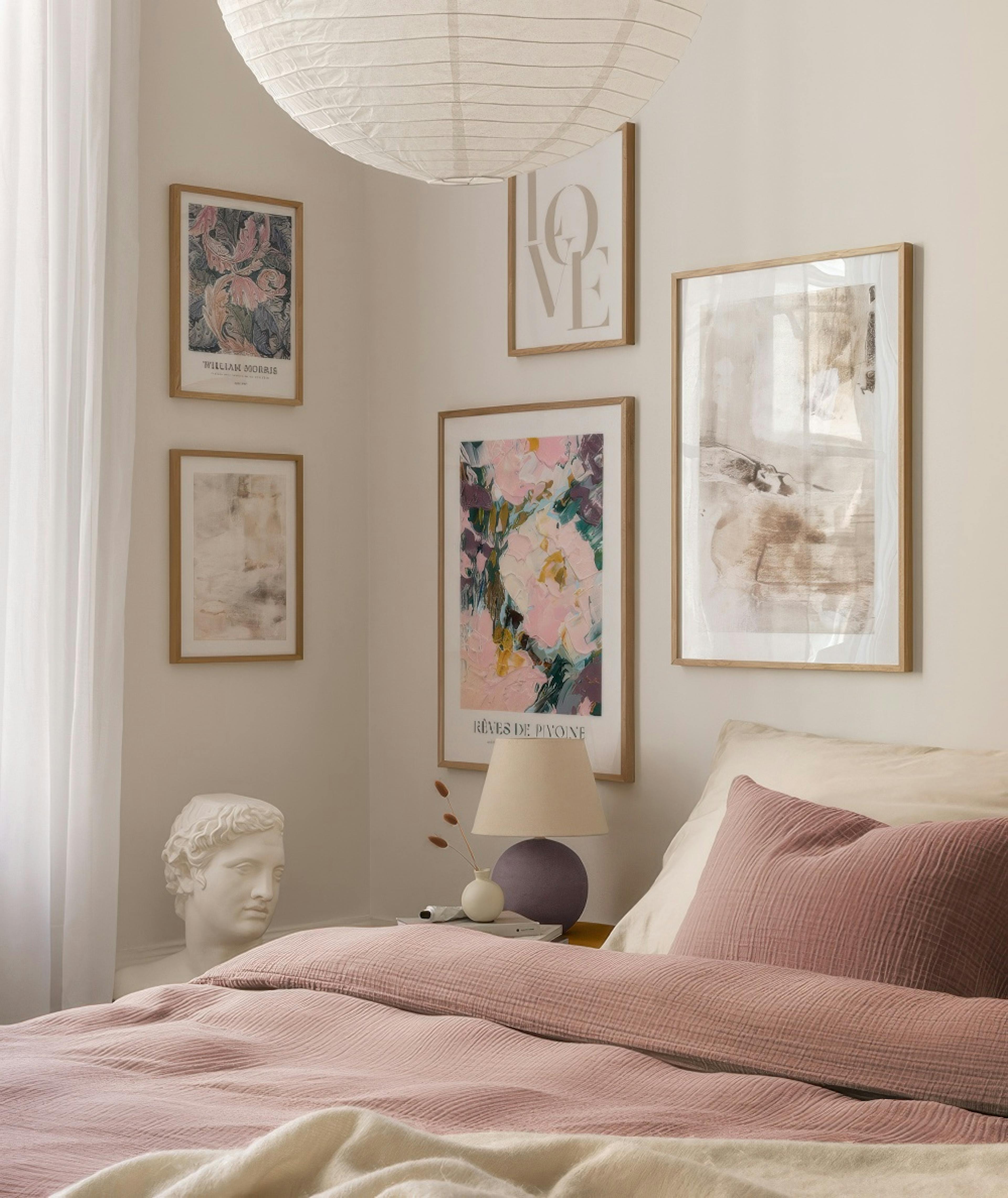 Abstract Color gallery wall