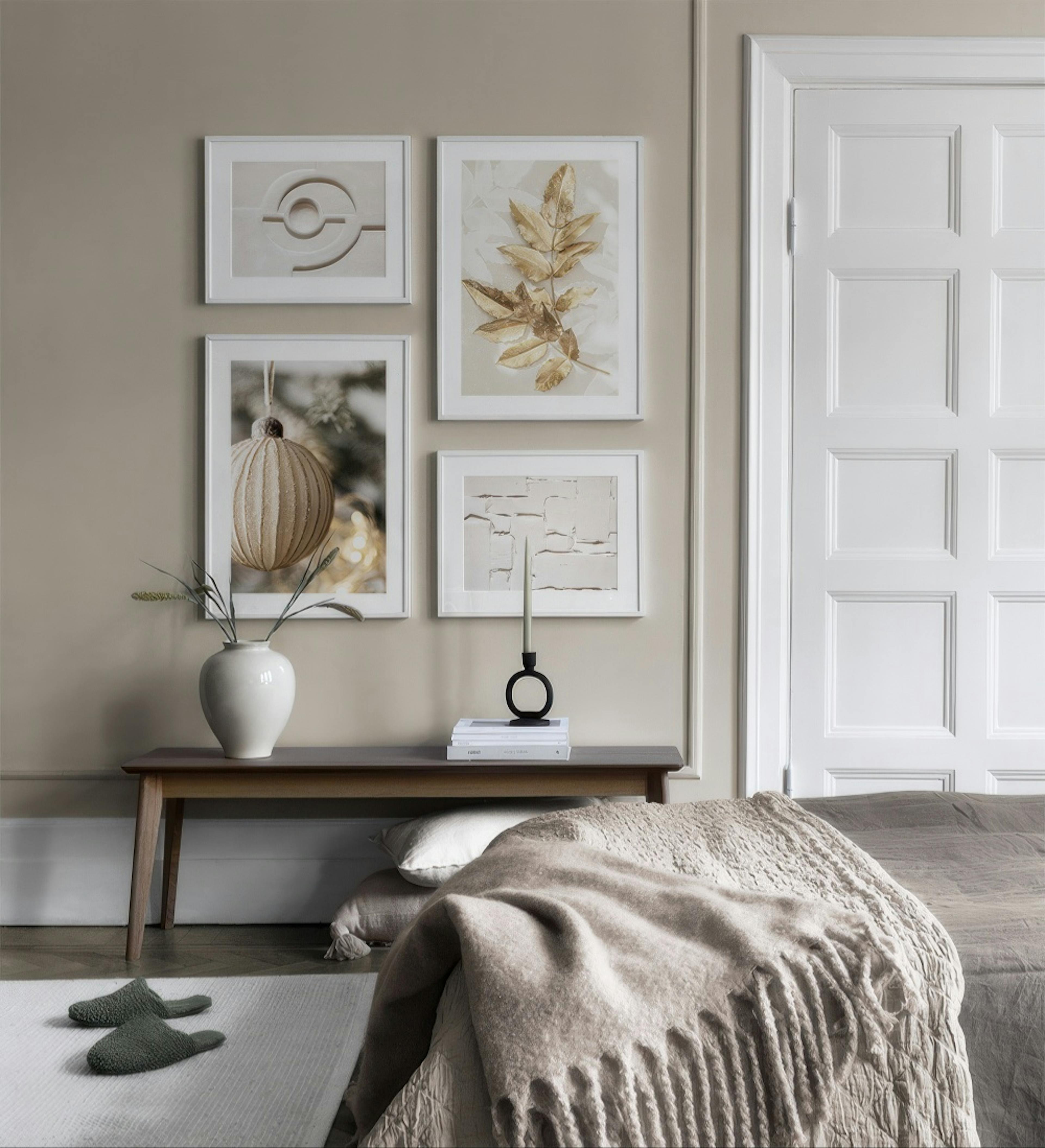 Golden Texture gallery wall