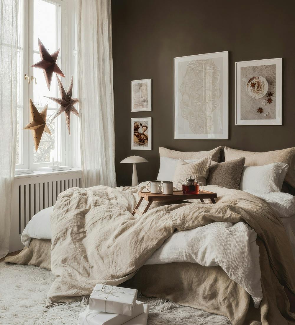 Tea In bed bildevegg (ONE SIZE)