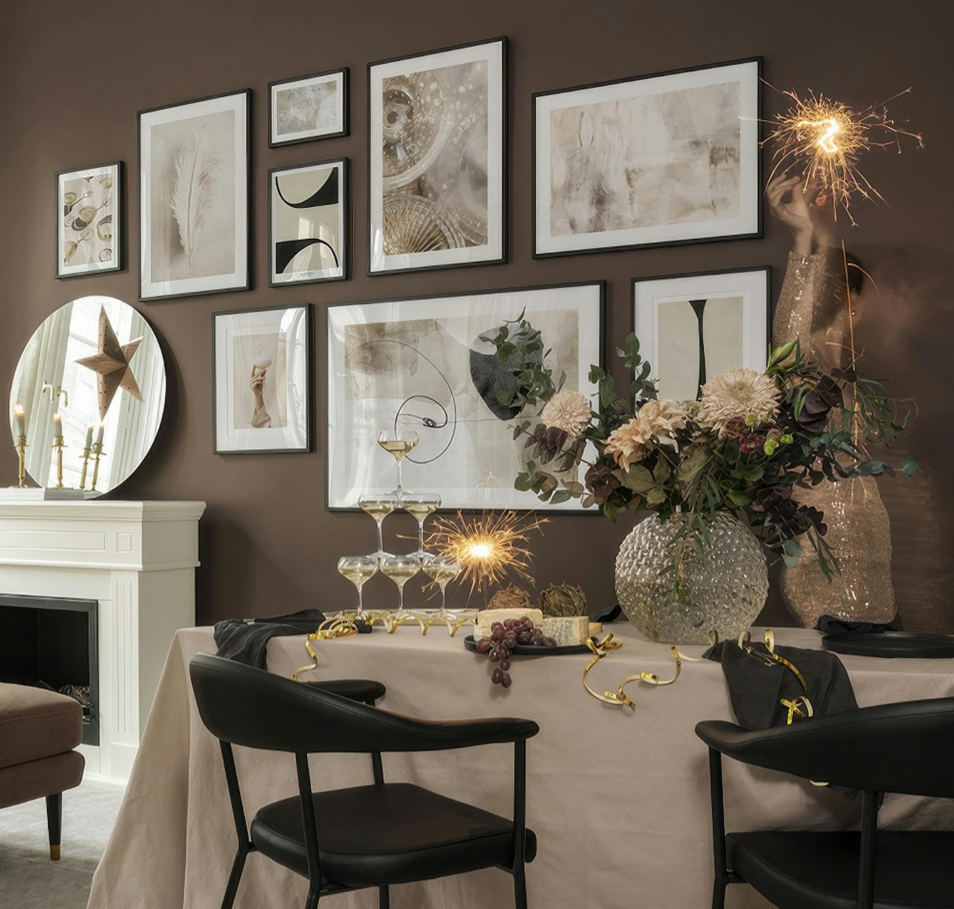 Celebrate Art gallery wall