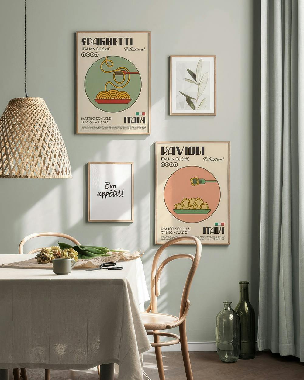 Pasta Mix gallery wall (ONE SIZE)