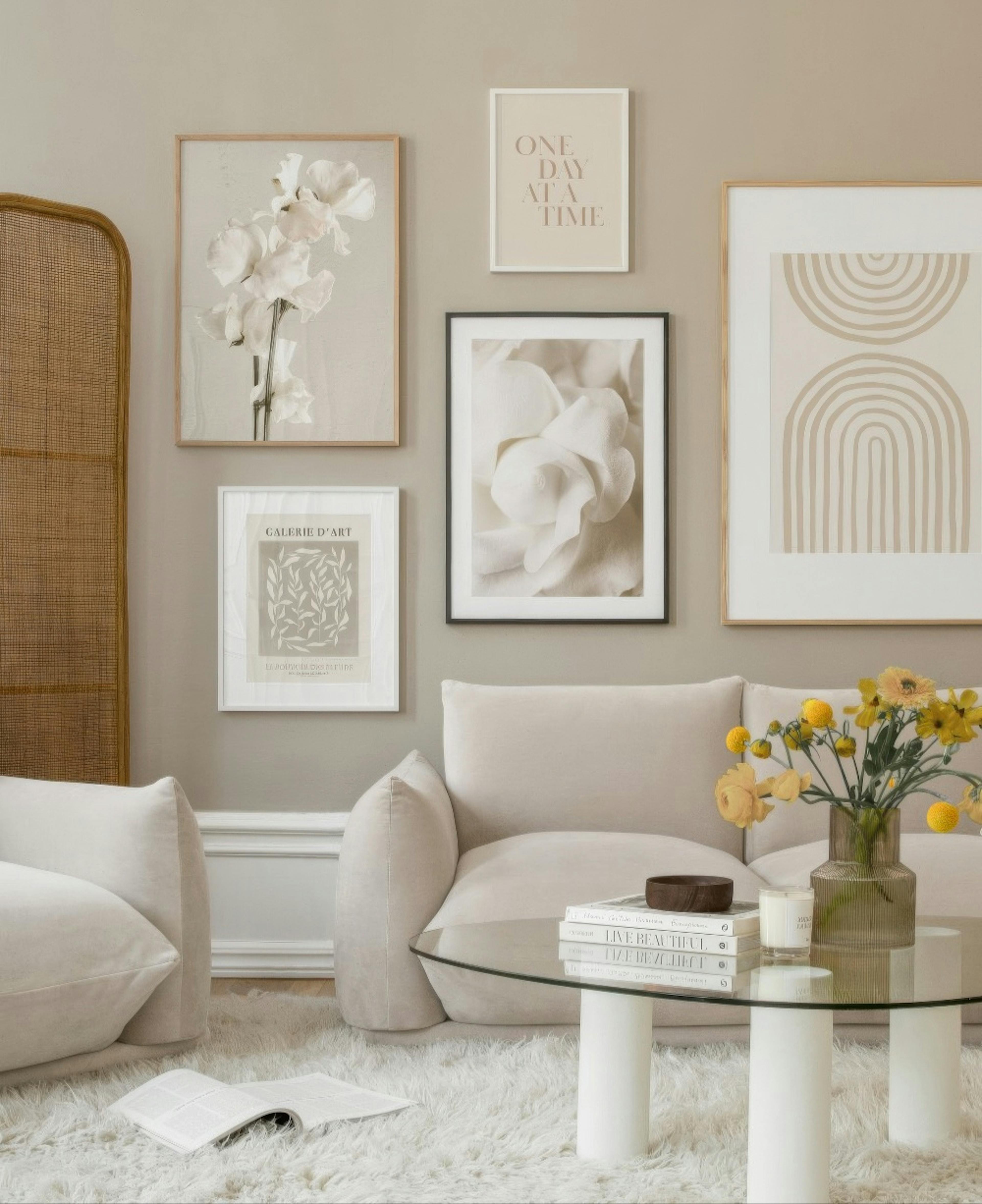 Mixed Shapes gallery wall