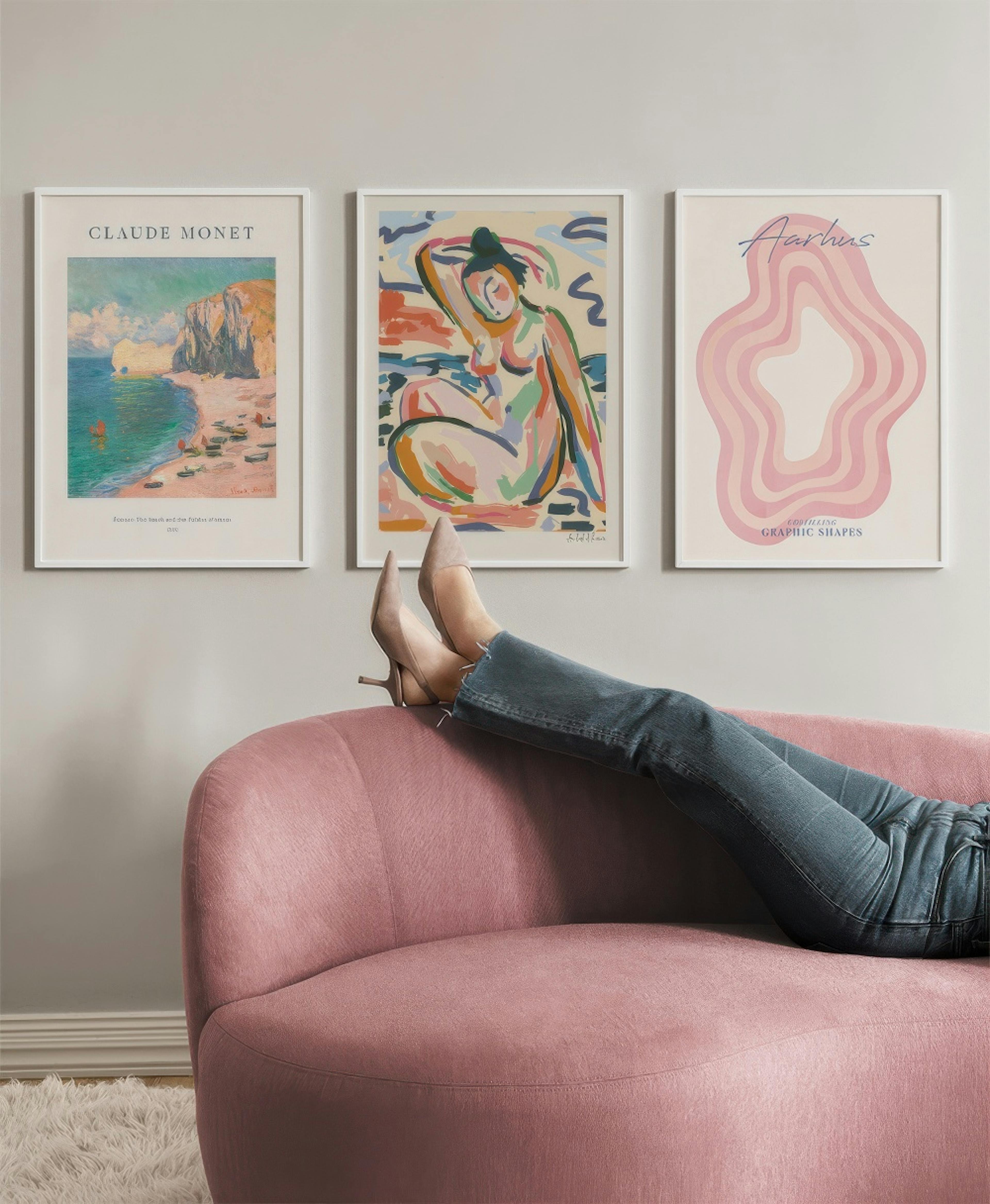 We Love Pink gallery wall