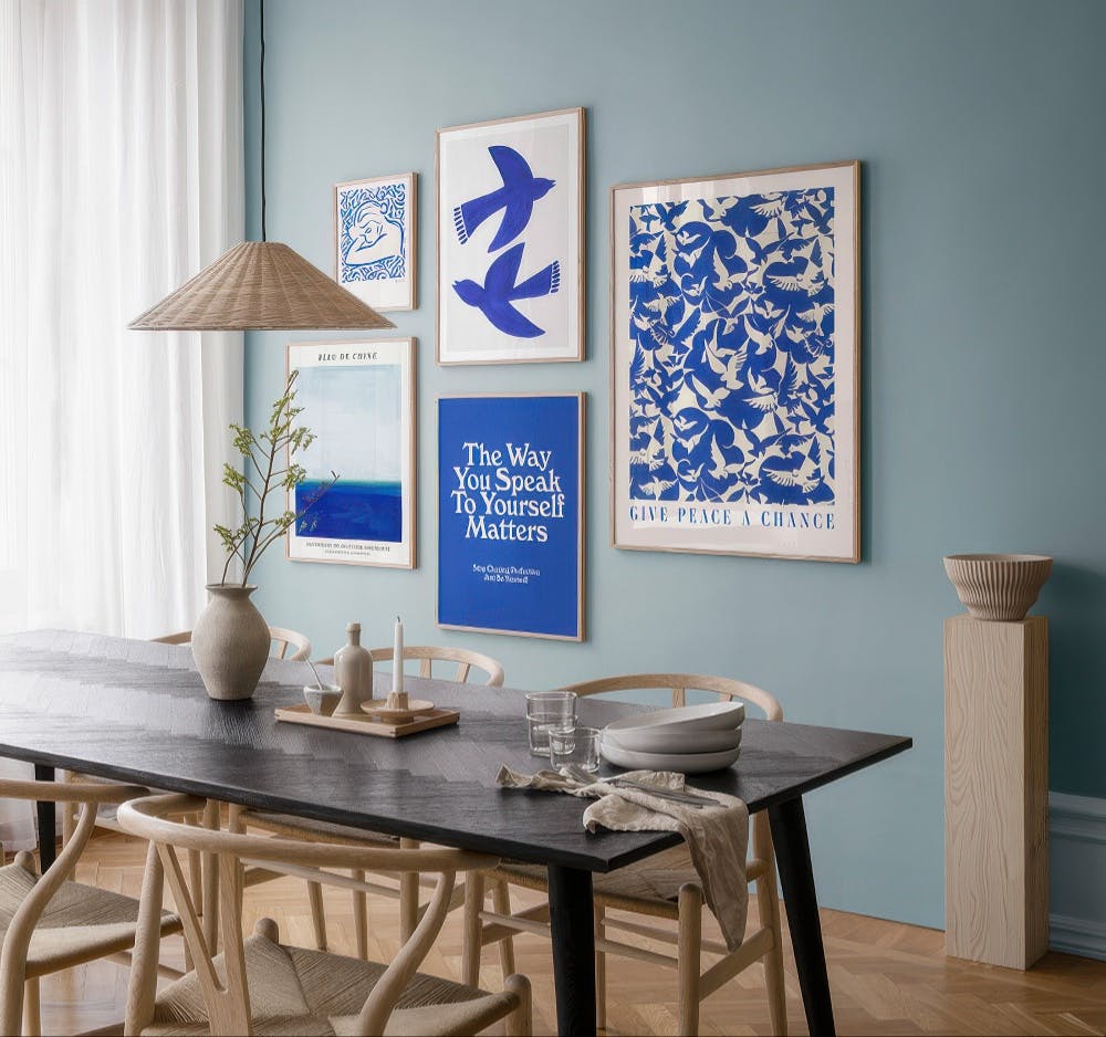 Elegance Blue decoration murale (ONE SIZE)