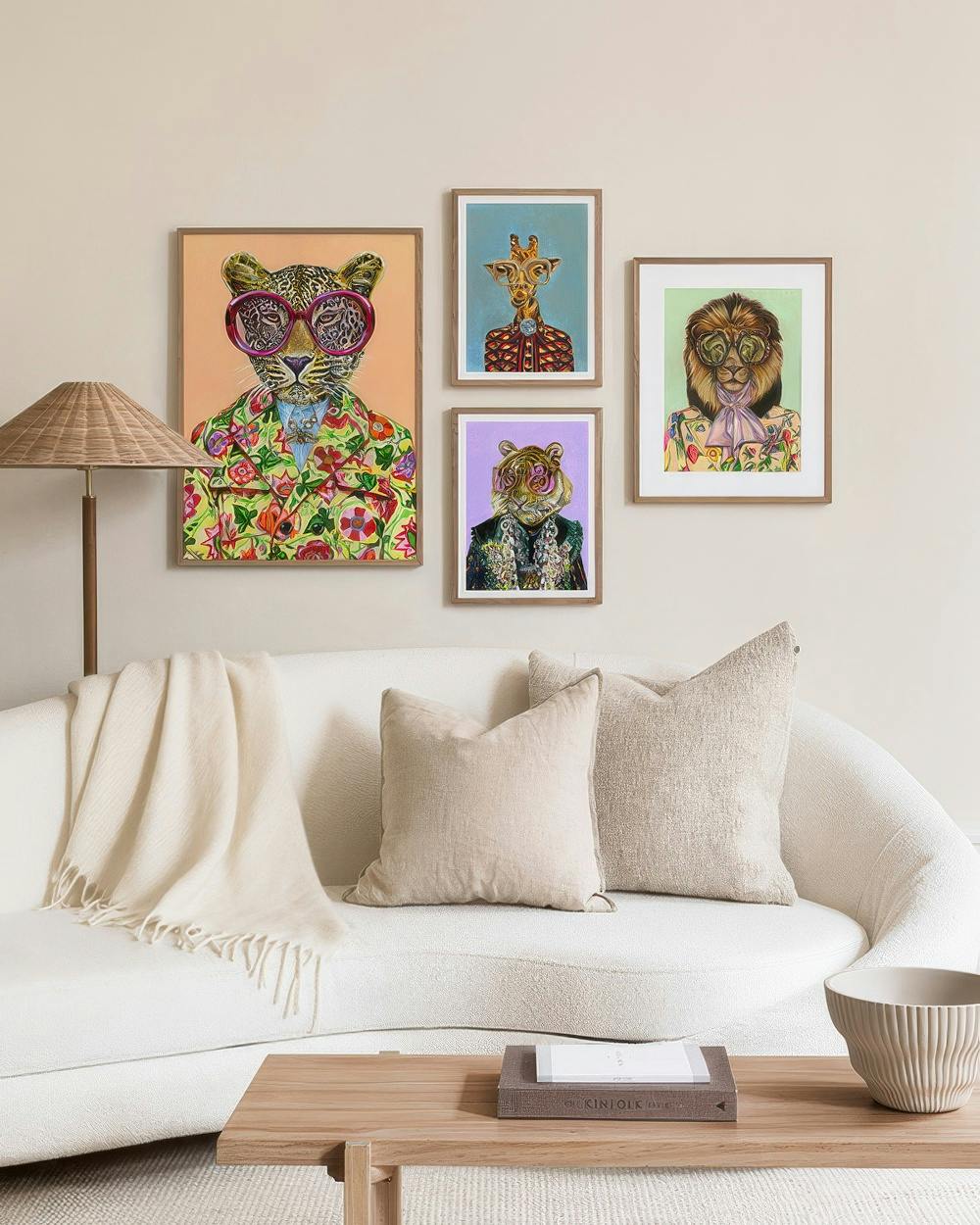 Artsy Animals fotowand (ONE SIZE)