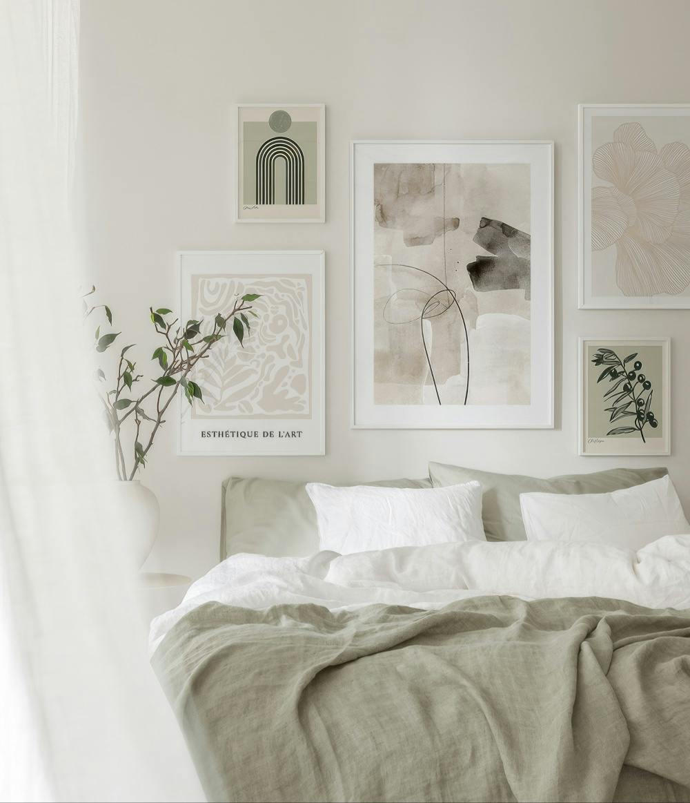 Light Green Atmosphere fotowand (ONE SIZE)