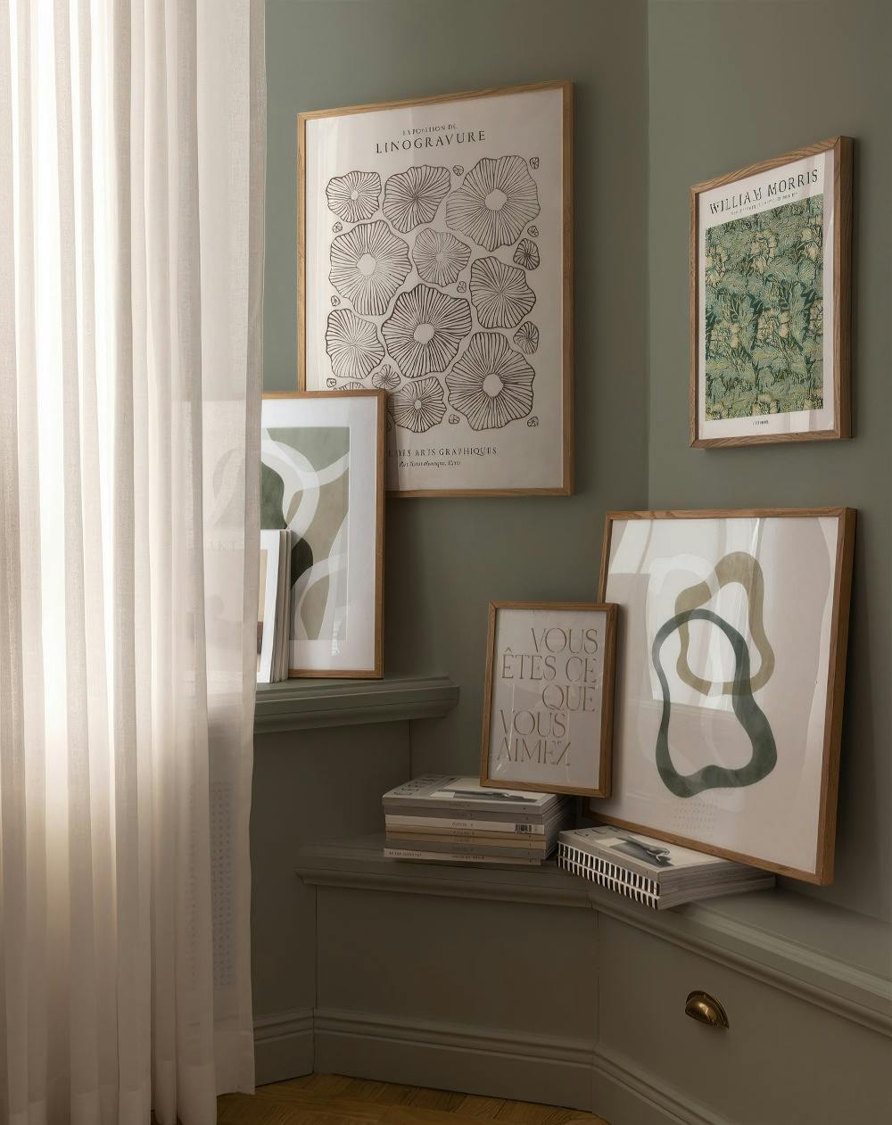 The Green Room gallery wall (ONE SIZE)