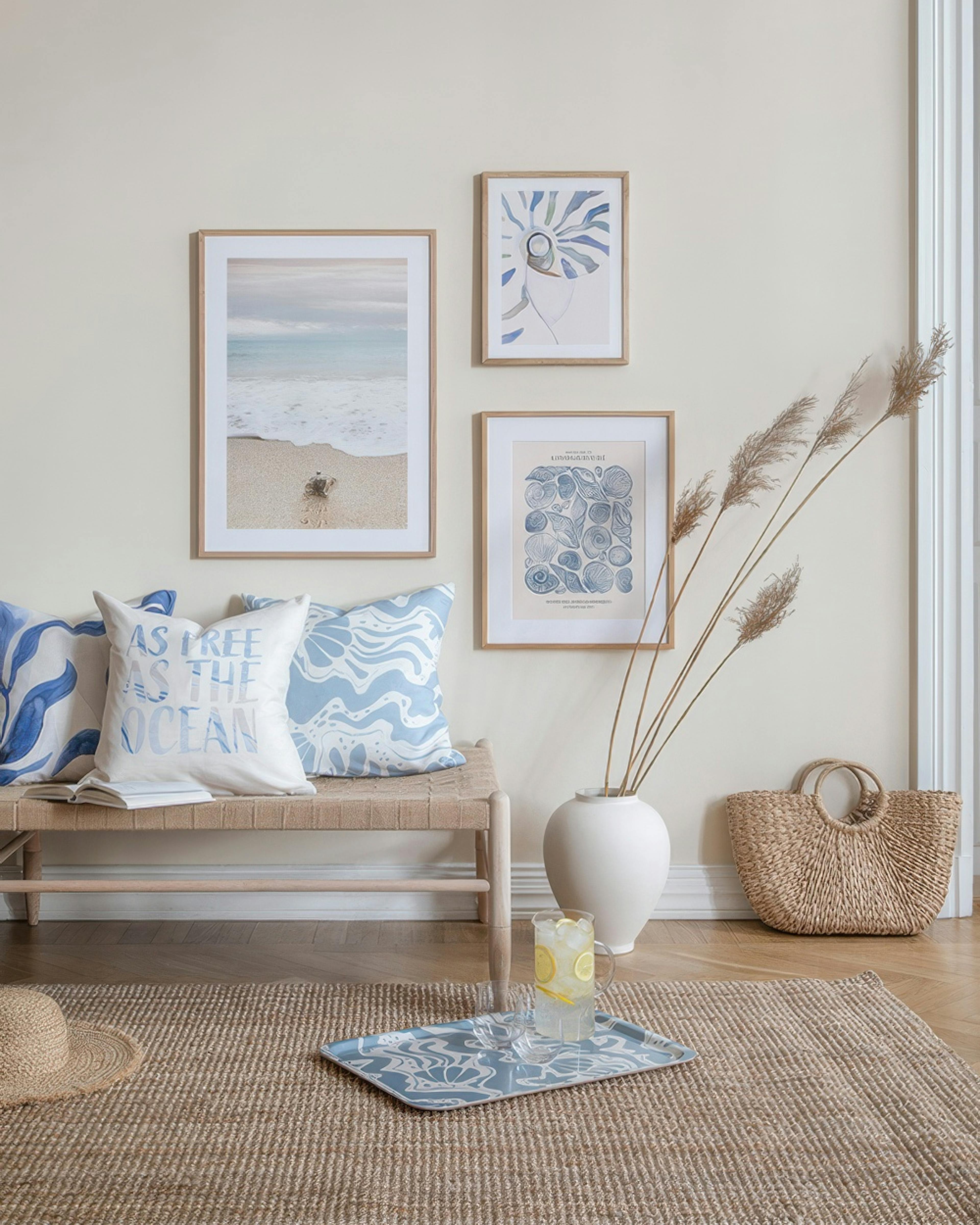 The Summer Coast gallery wall