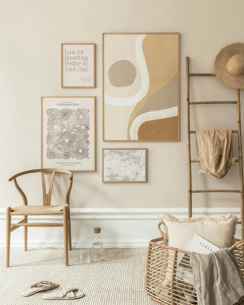 Beige Summer decoration murale (ONE SIZE)