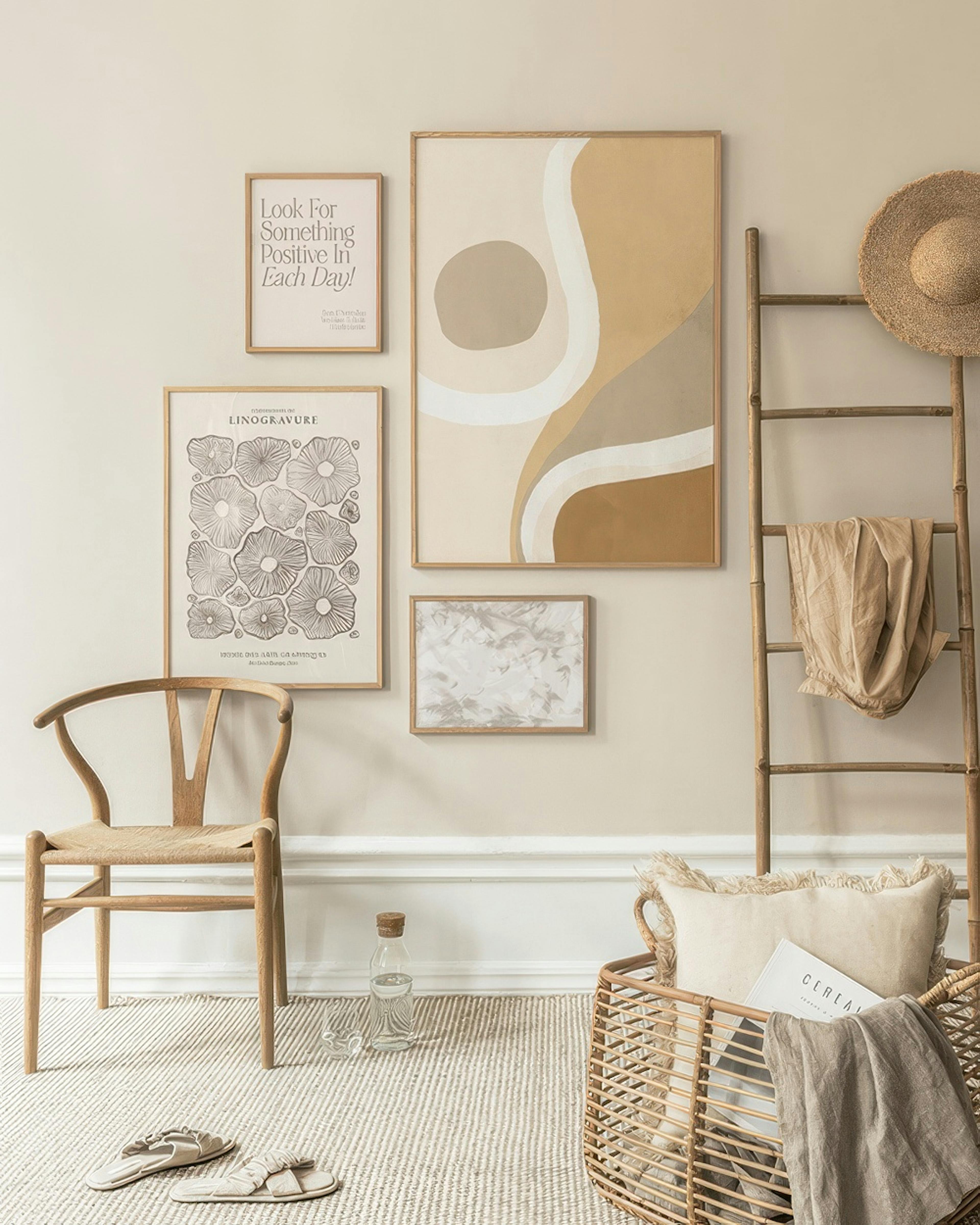 Beige Summer bilderwand