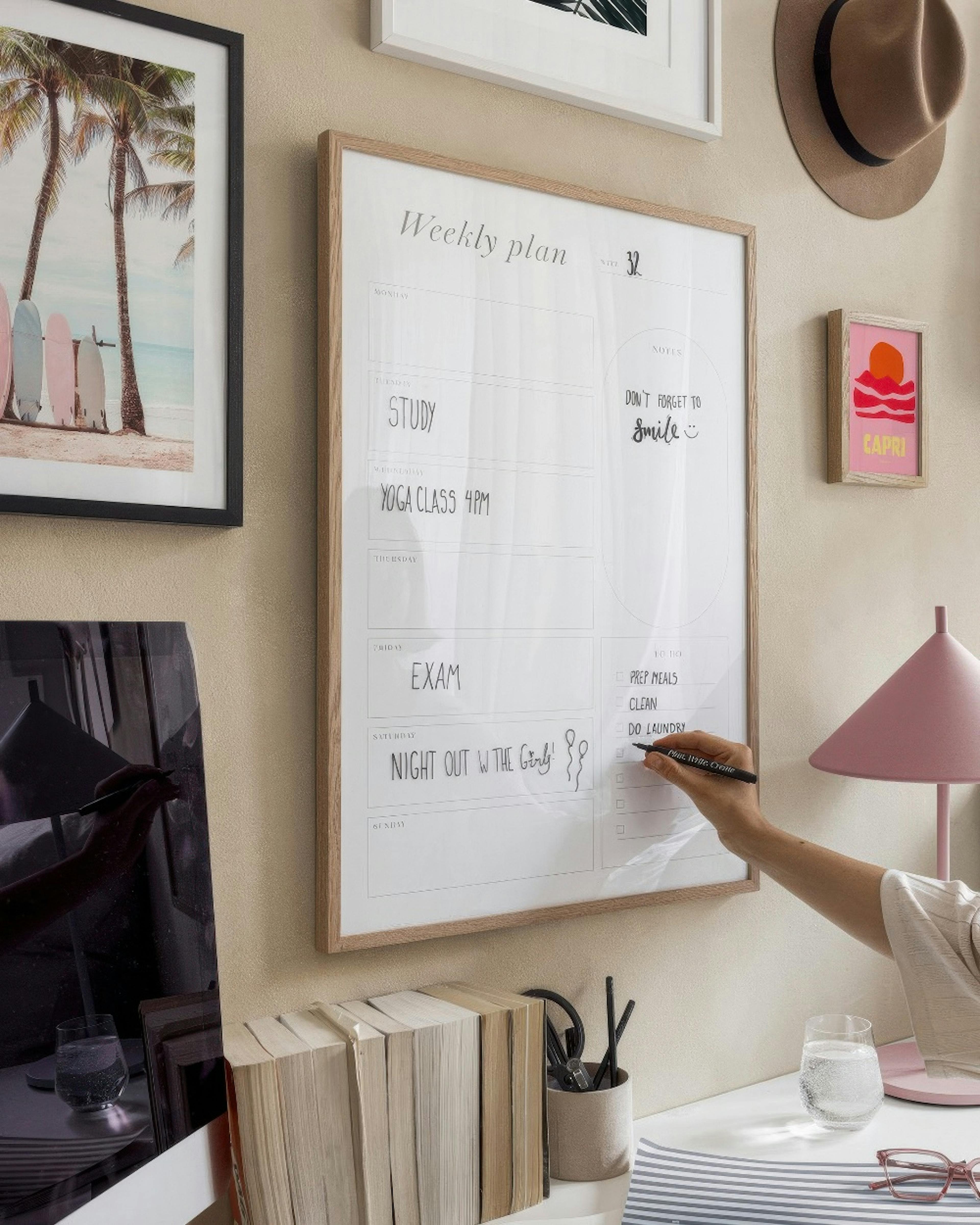 Study Corner gallery wall