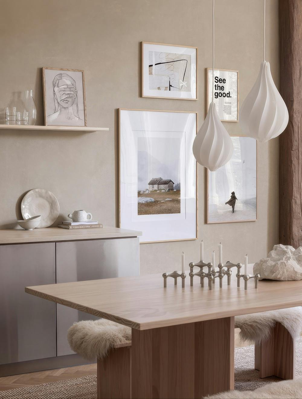 Nordic Kitchen fotowand (ONE SIZE)