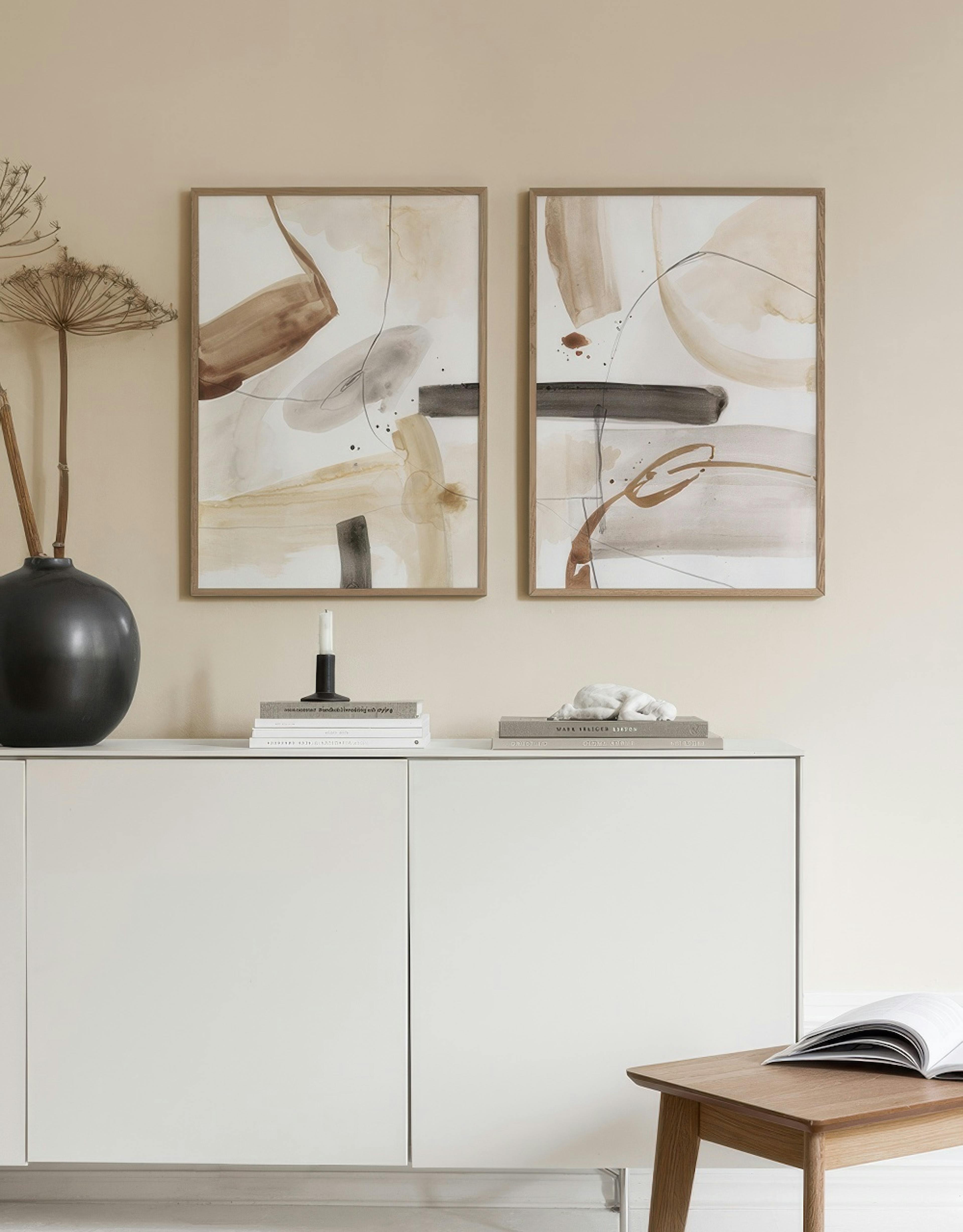Abstract Match gallery wall