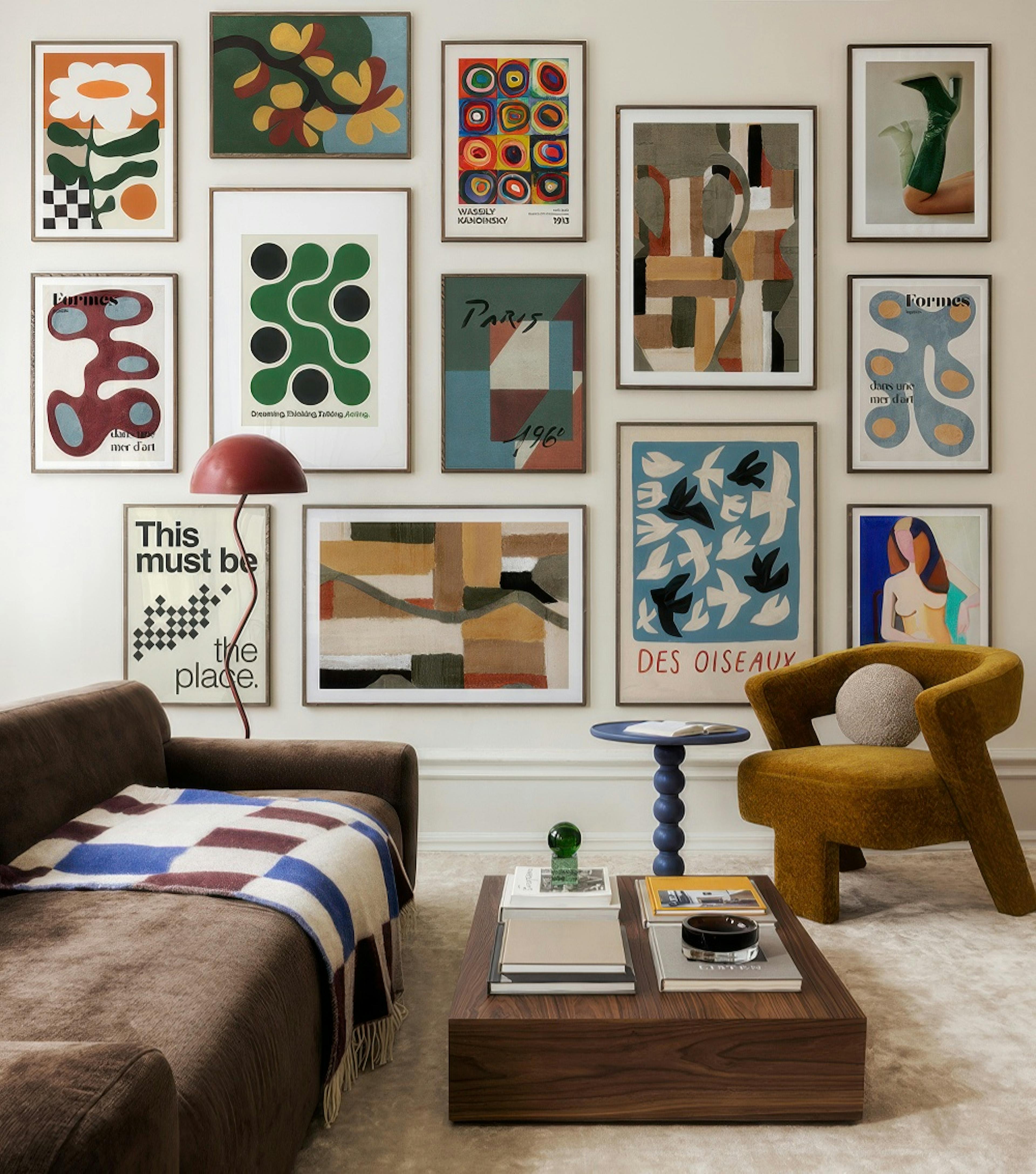 Retro Dreamscape gallery wall