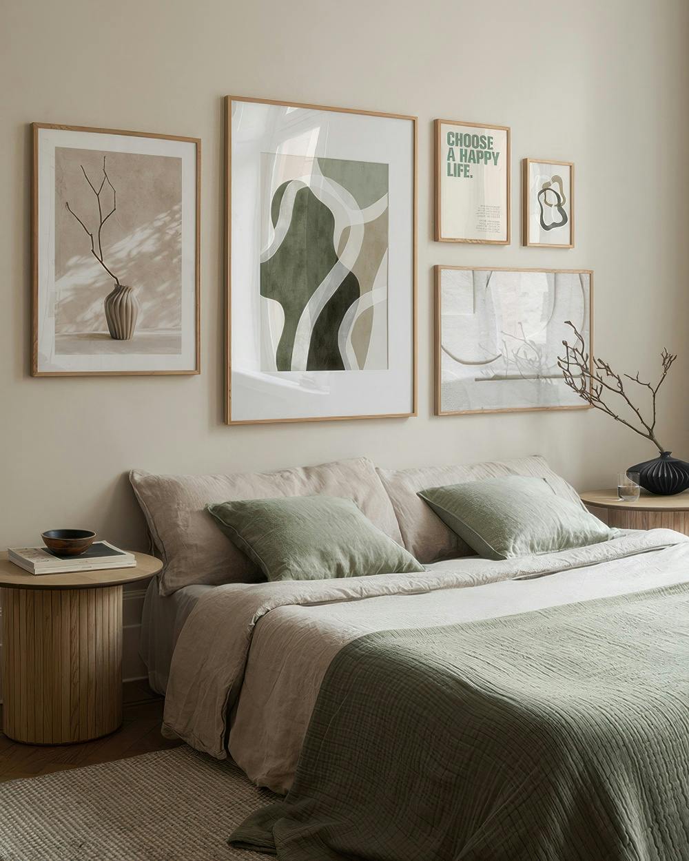 Cosy Greens parede de quadros (ONE SIZE)-Paredes de quadros