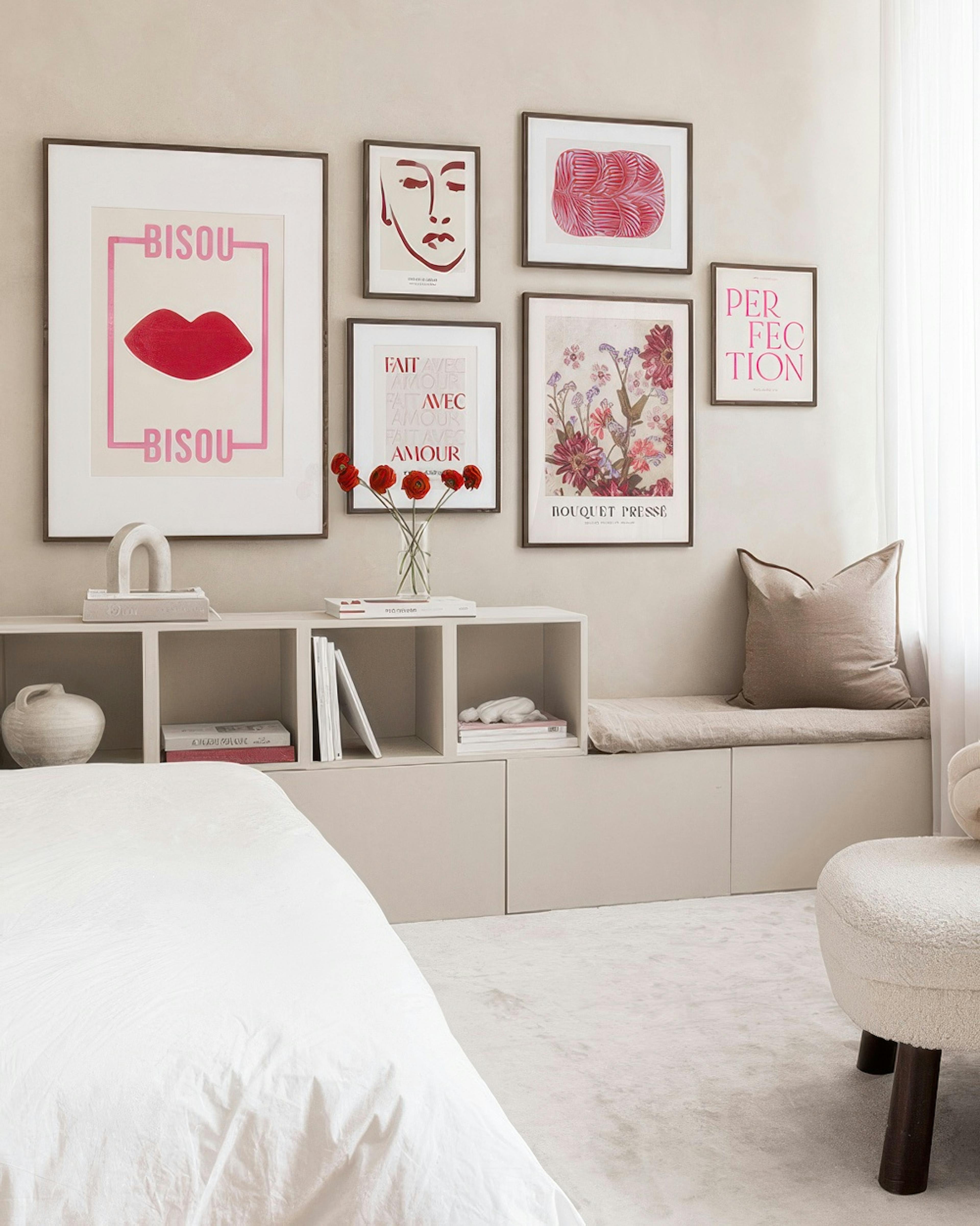 Romantic Reds galleria a parete
